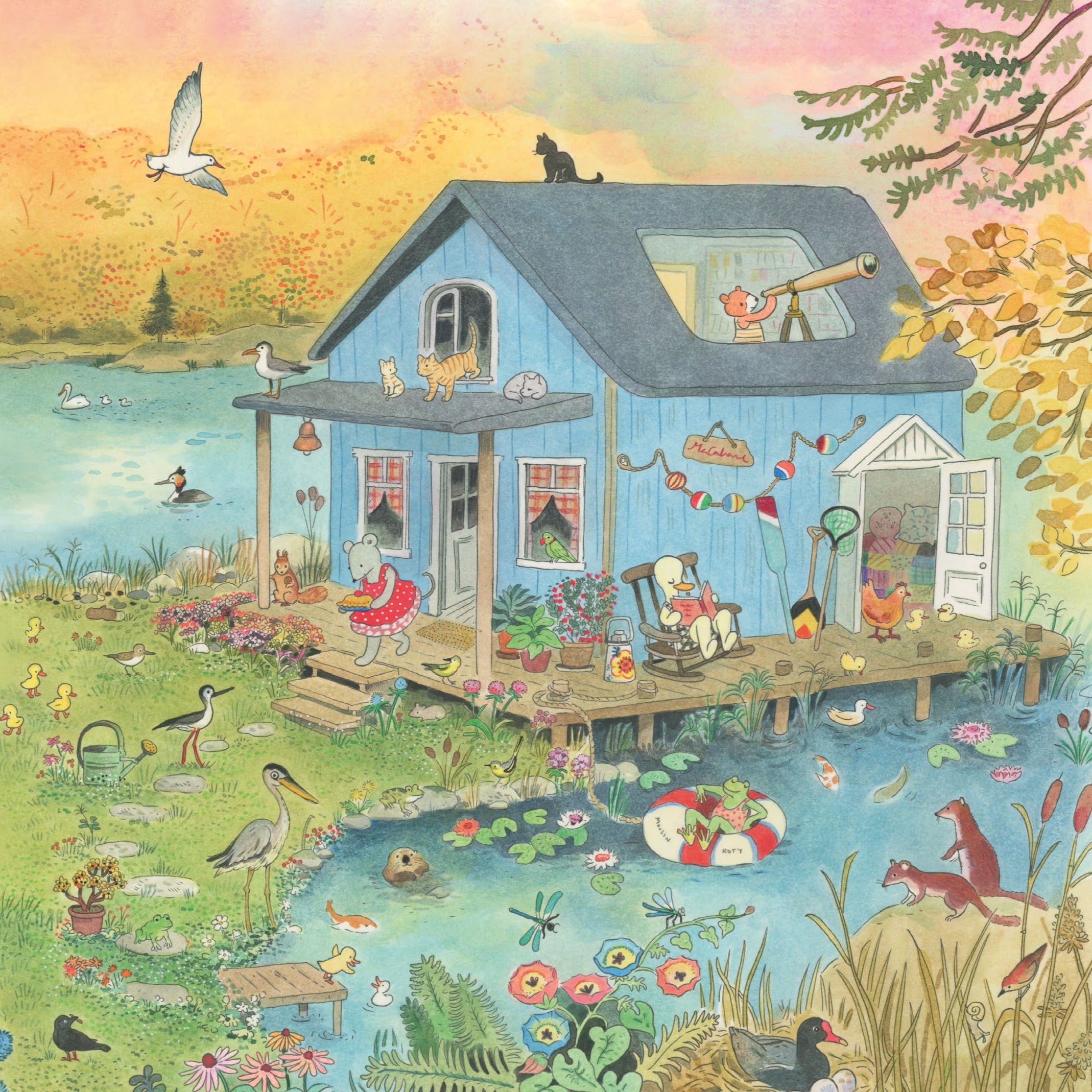 Illustrazione Moulin Roty Le avventure della grande famiglia