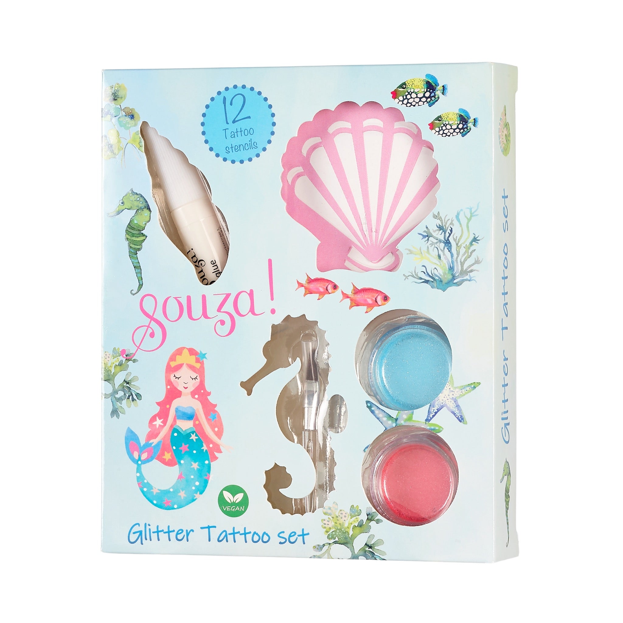 Mermaid Glitter Tattoo Set