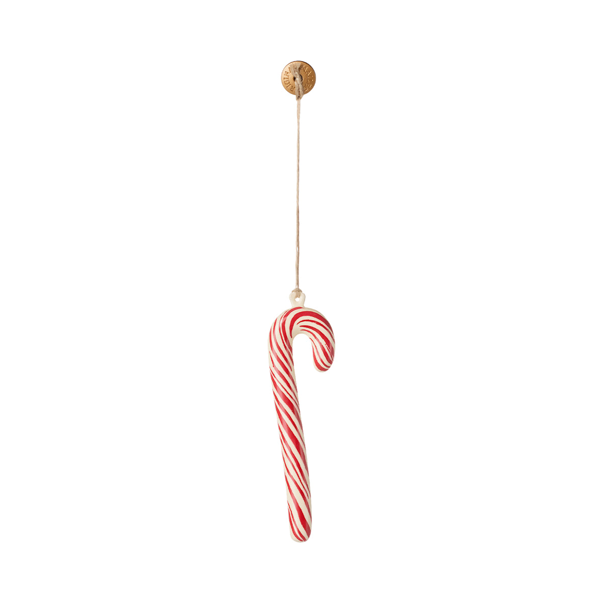 Metal ornament, Sugar cane, Large - Stripe