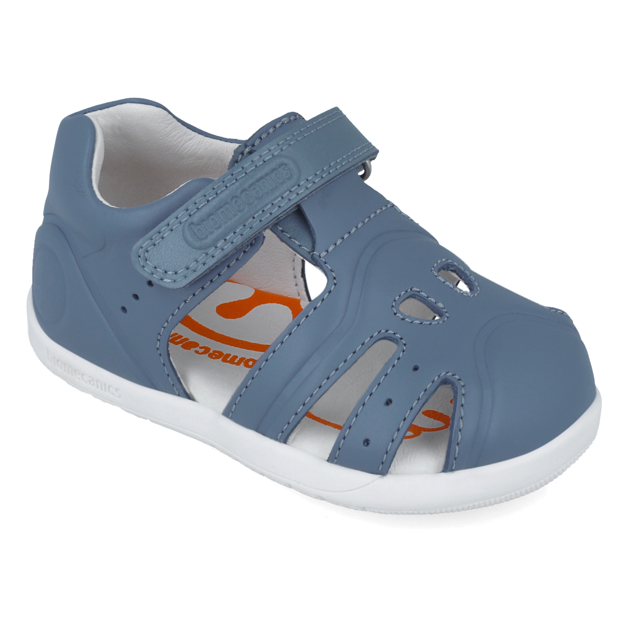 Wider (wide feet) leather sandals, Blue