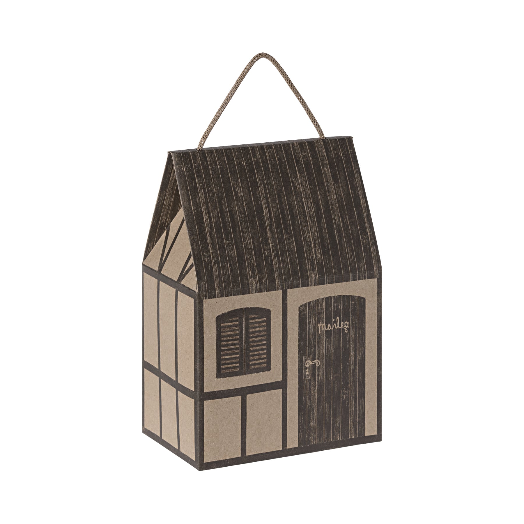 Shopper Casetta Casale marrone Maileg
