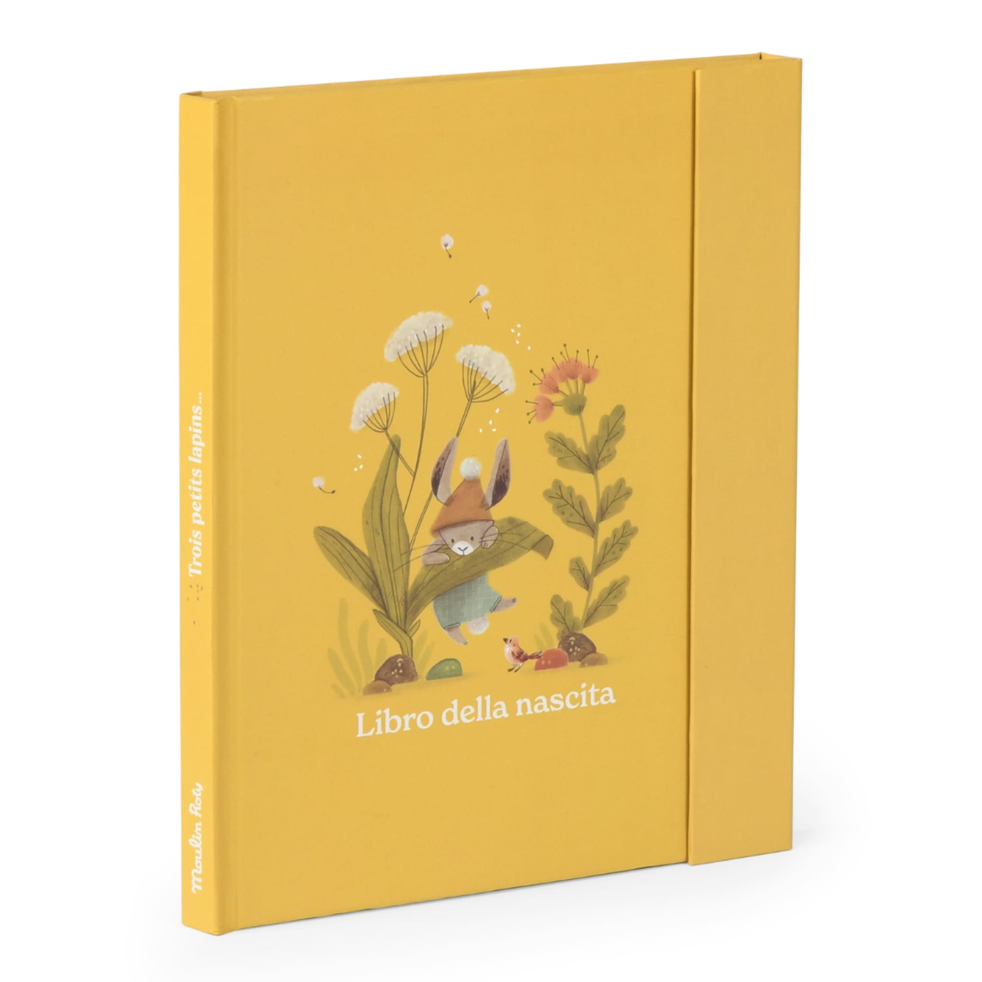 Libro nascita in Italiano (80 pagine) Trois petits lapins