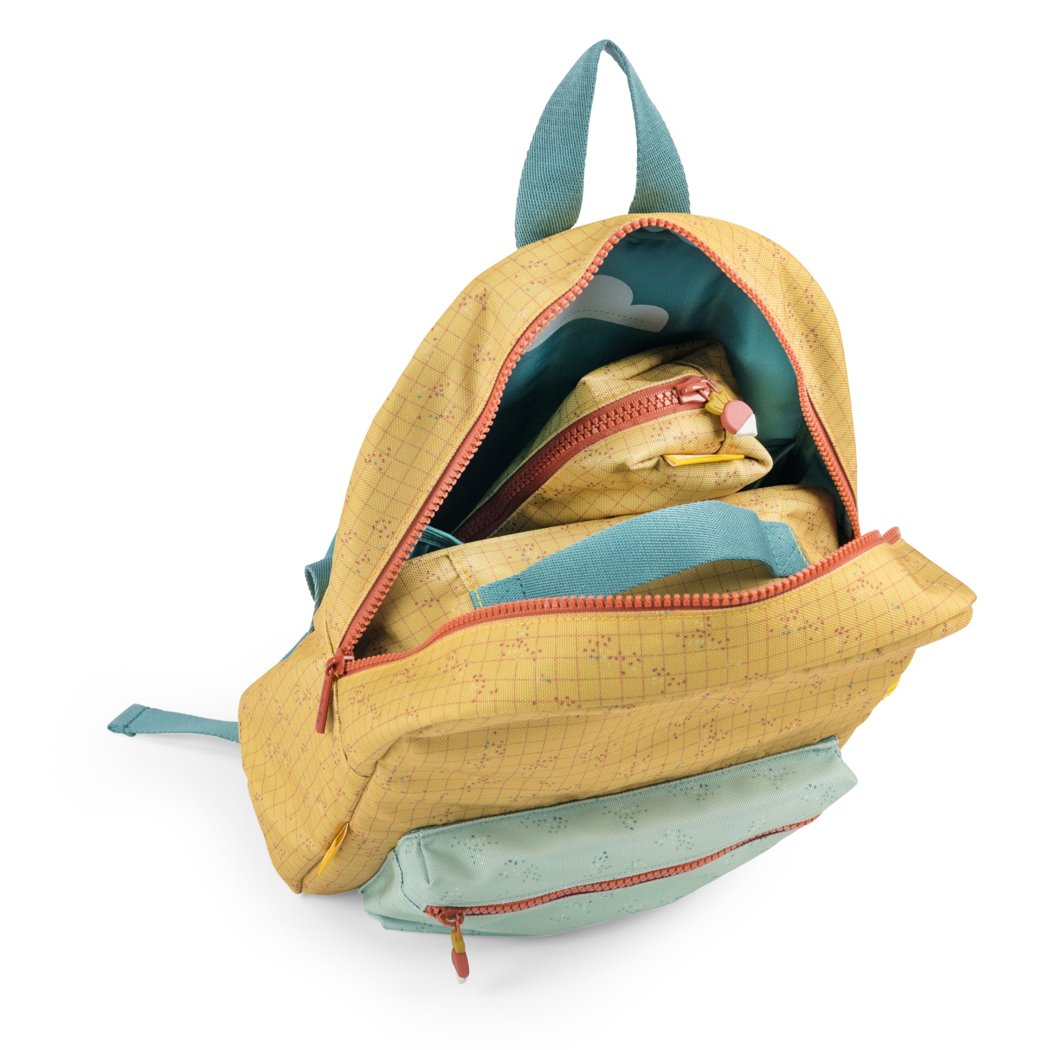Water-repellent backpack Ochre