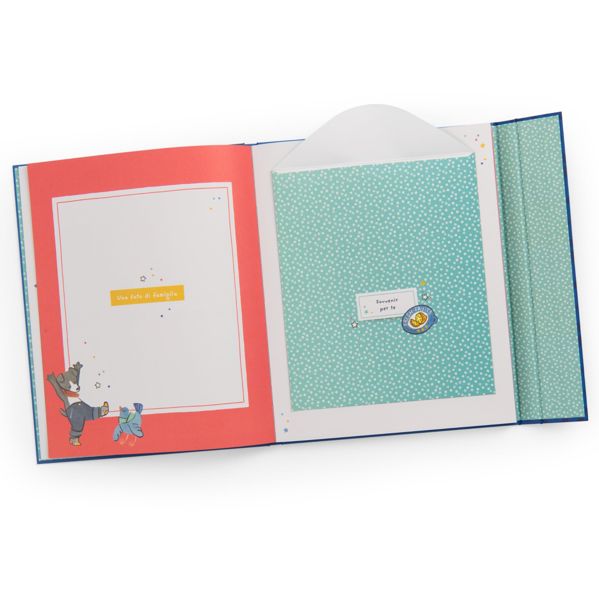 Birth book in Italian (80 pages) Puce and Pilou