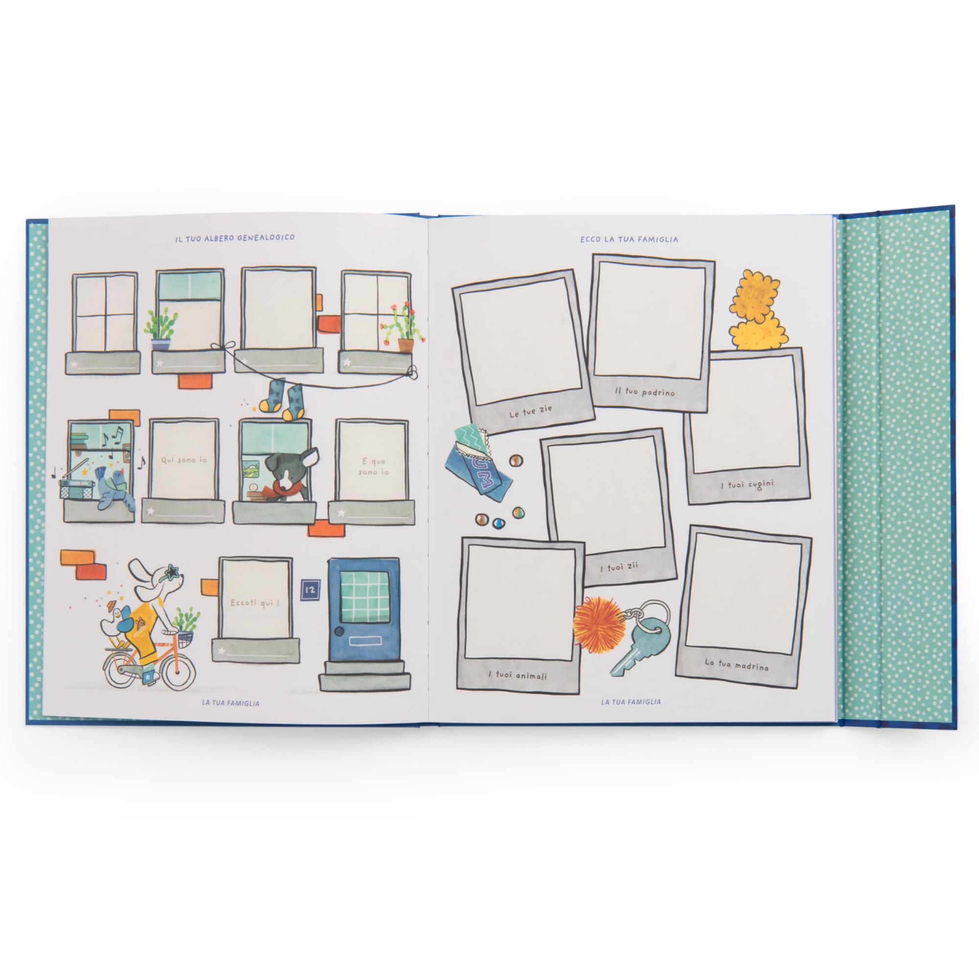 Birth book in Italian (80 pages) Puce and Pilou