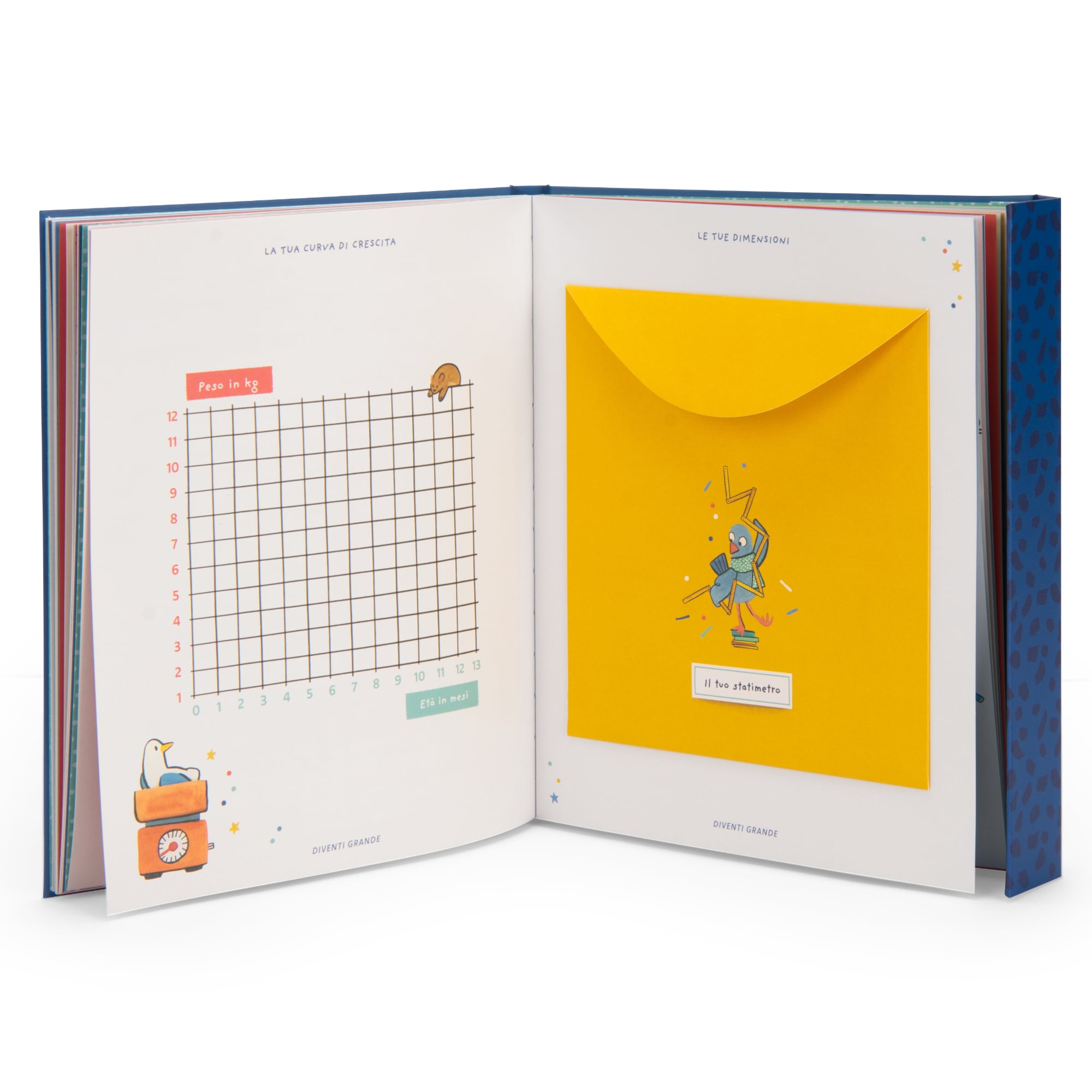 Birth book in Italian (80 pages) Puce and Pilou