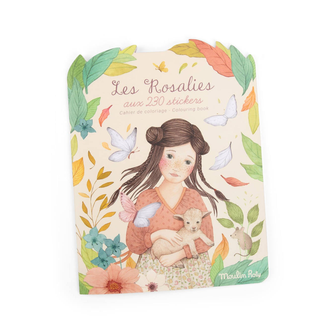 Quaderno da colorare con 230 adesivi, Les Rosalies | Moulin Roty