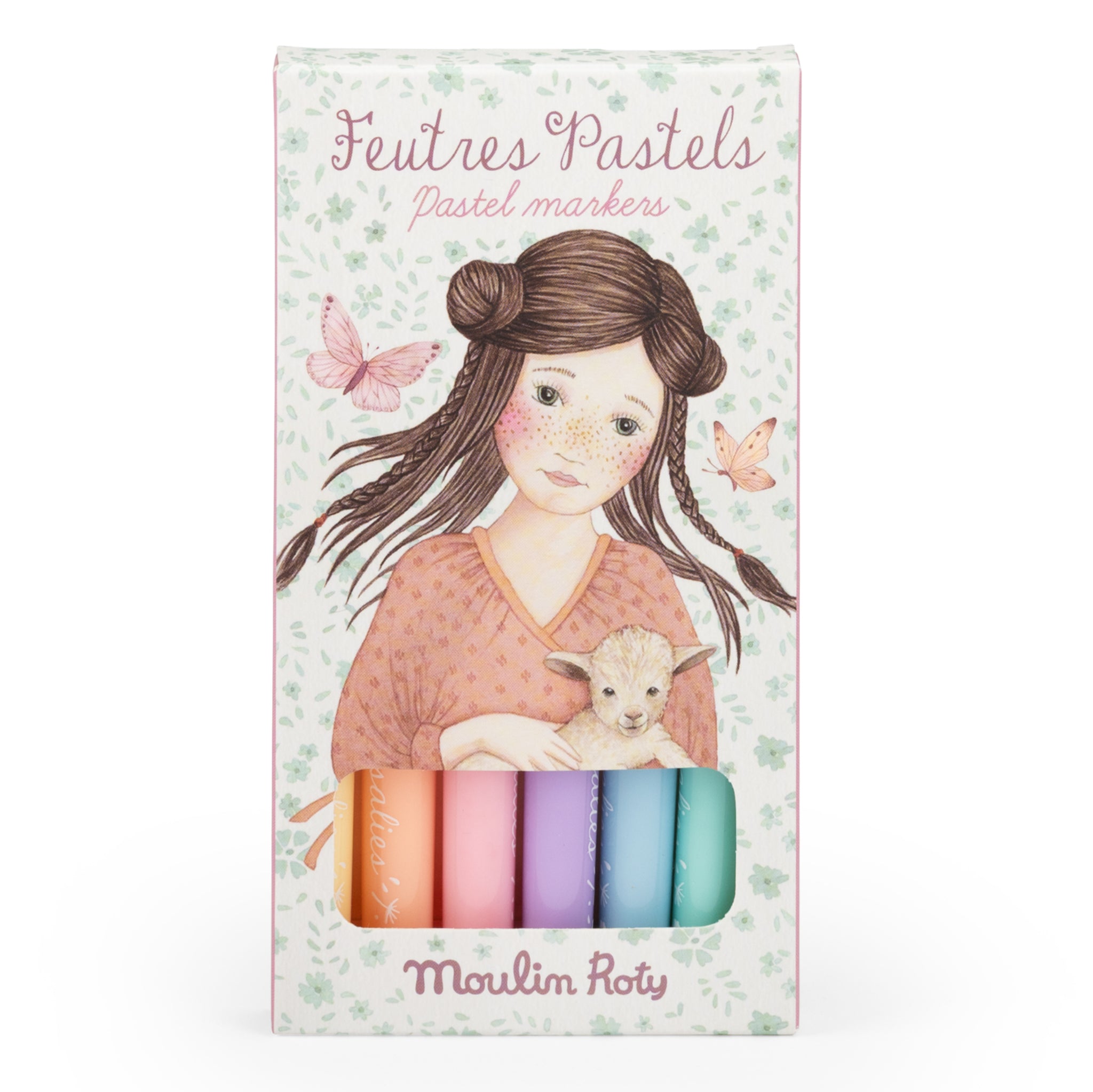 Set of 6 pastel markers