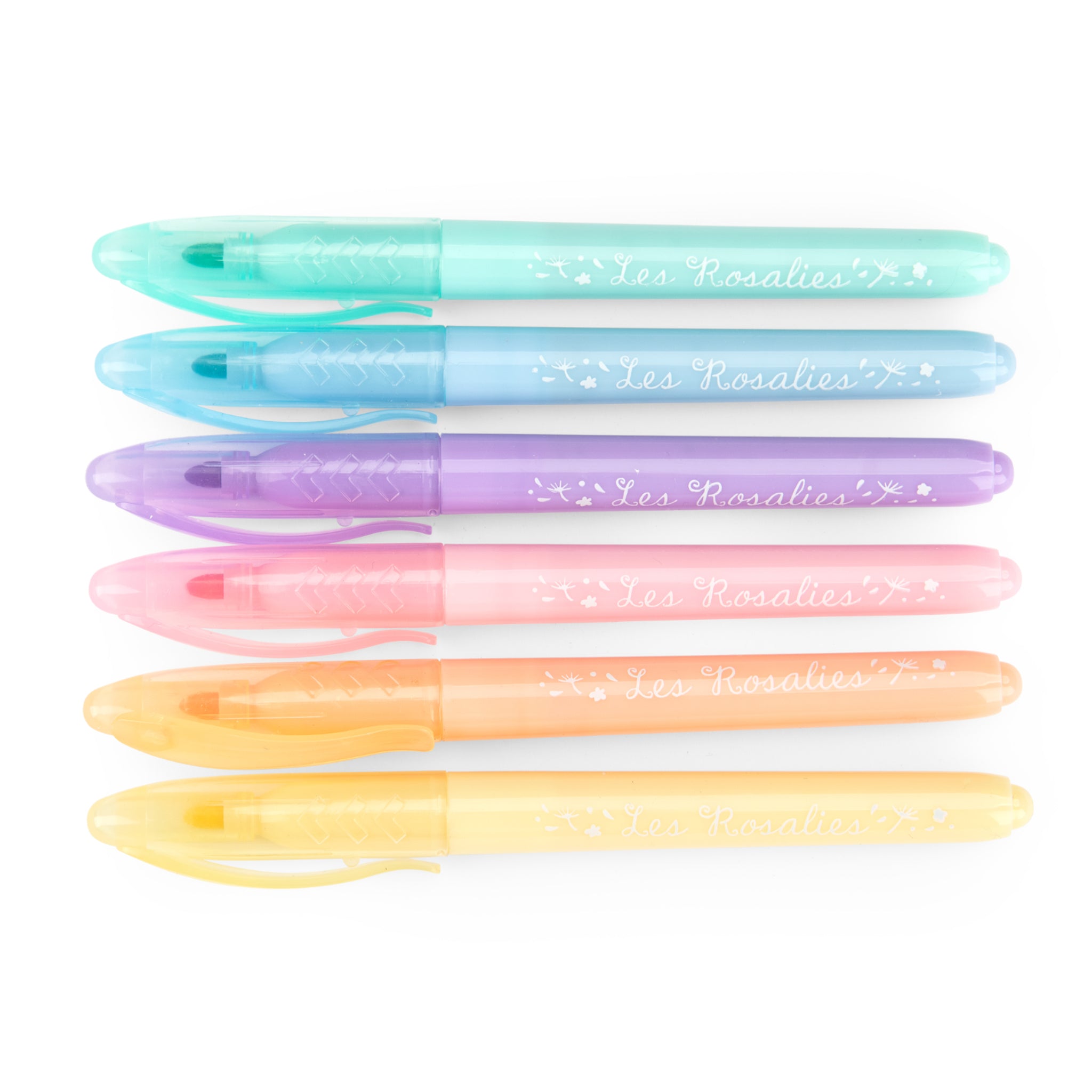 Set of 6 pastel markers