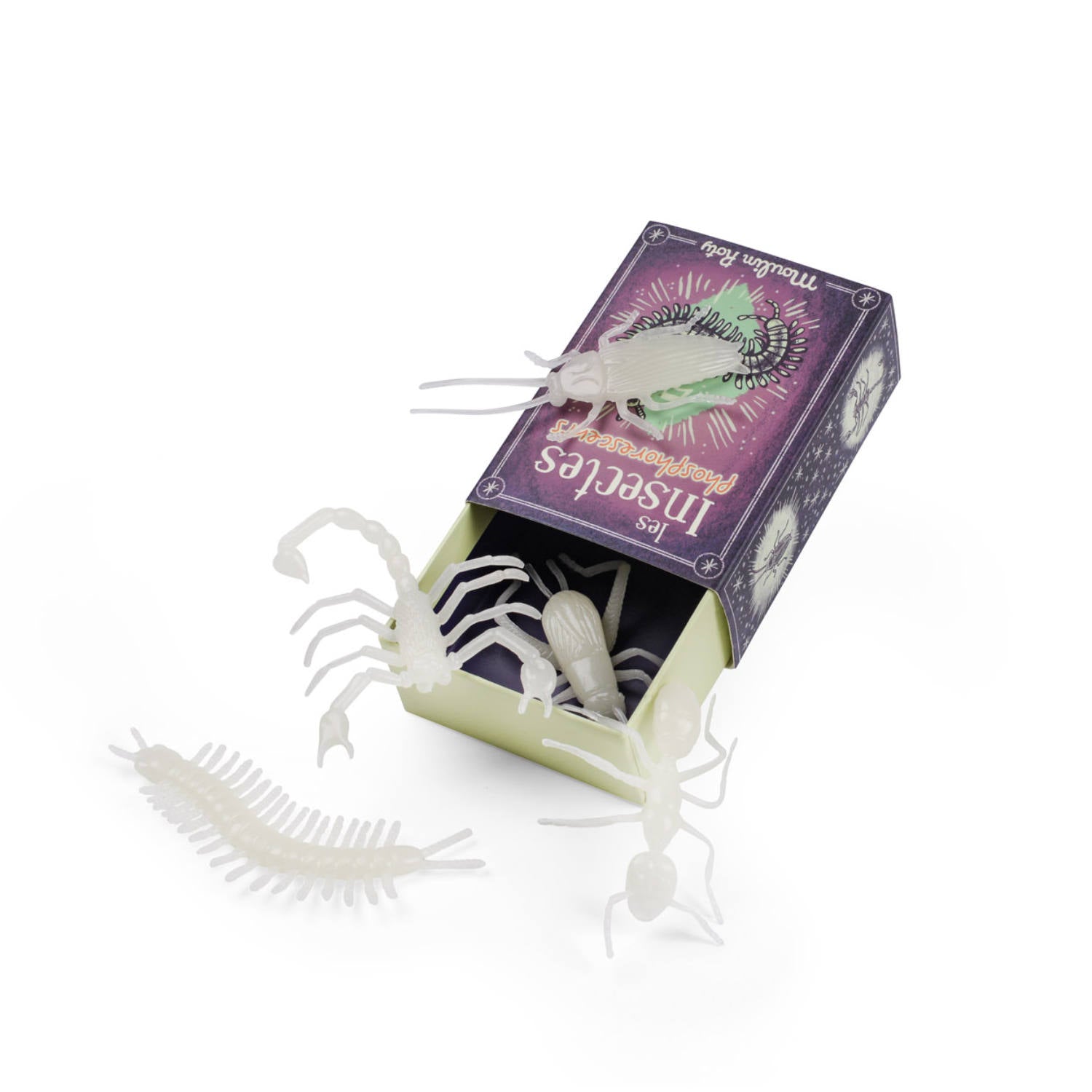 Glow in the dark insects, 5 pieces