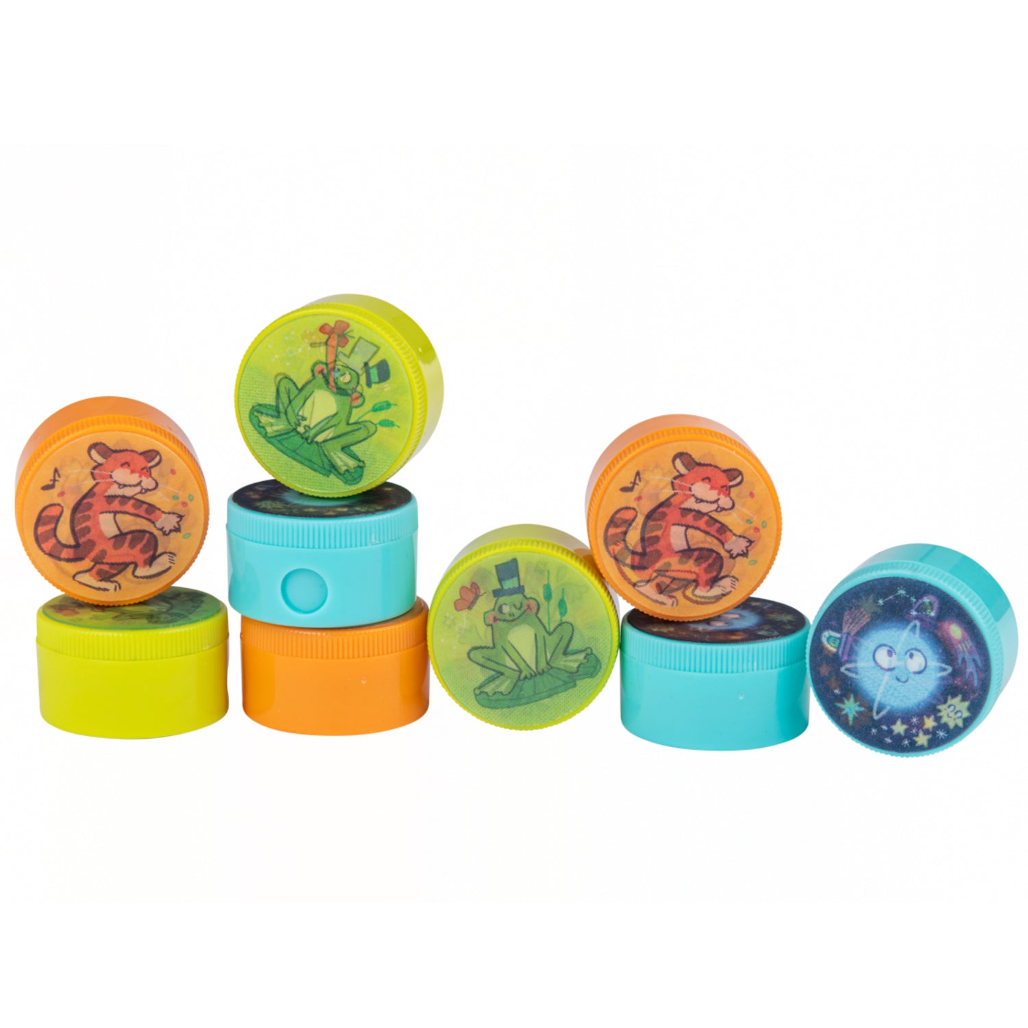 Orange lenticular pencil sharpener