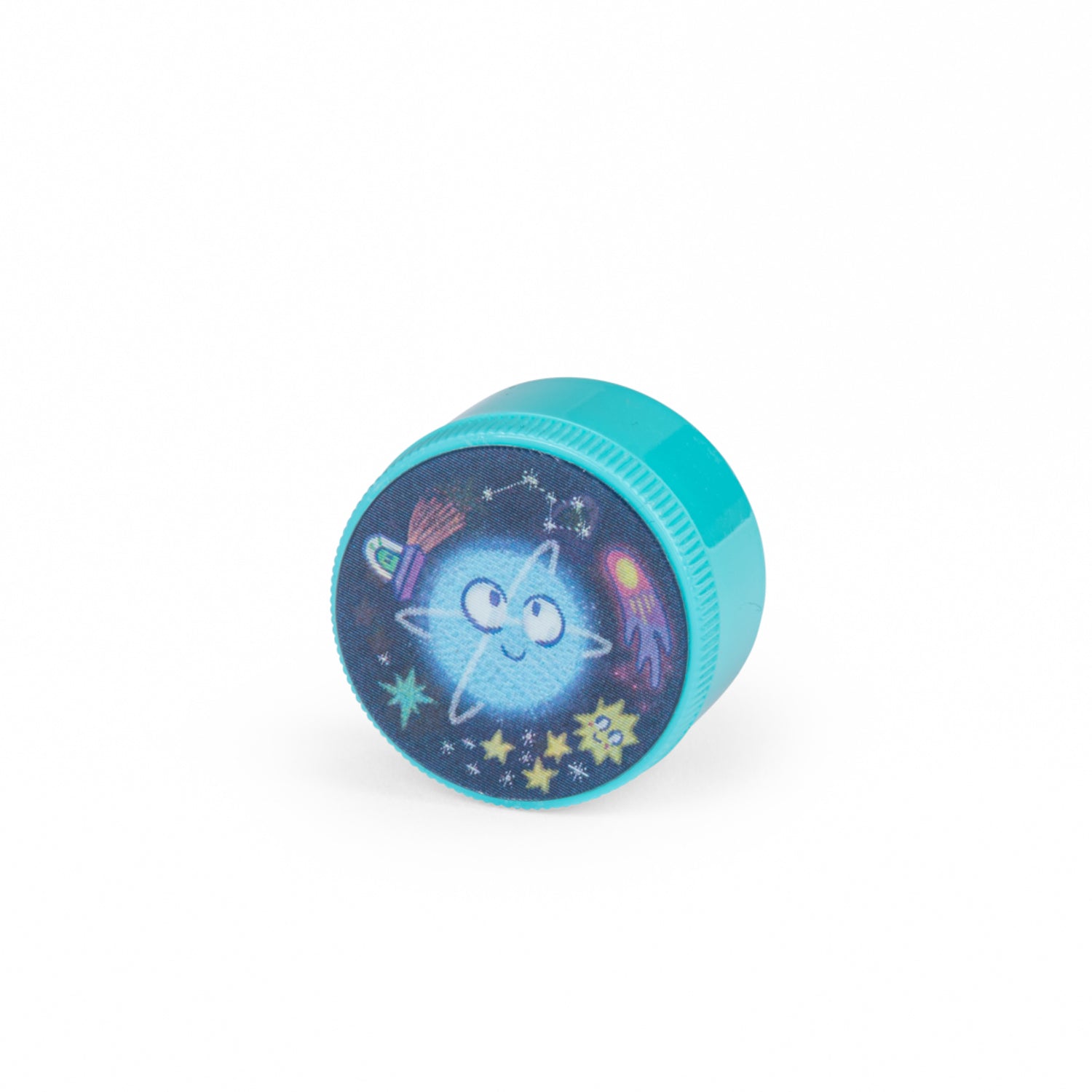 Blue lenticular pencil sharpener