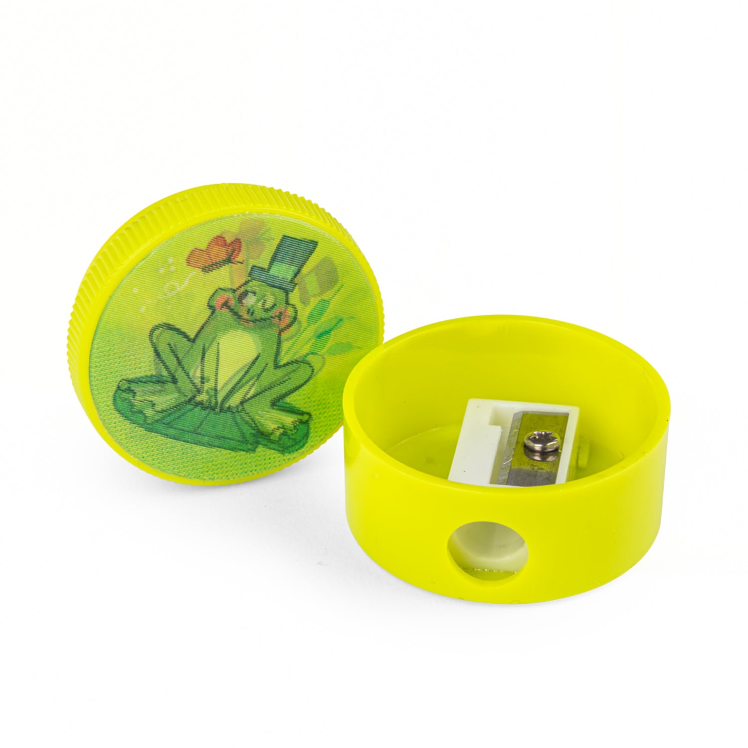 Green lenticular pencil sharpener