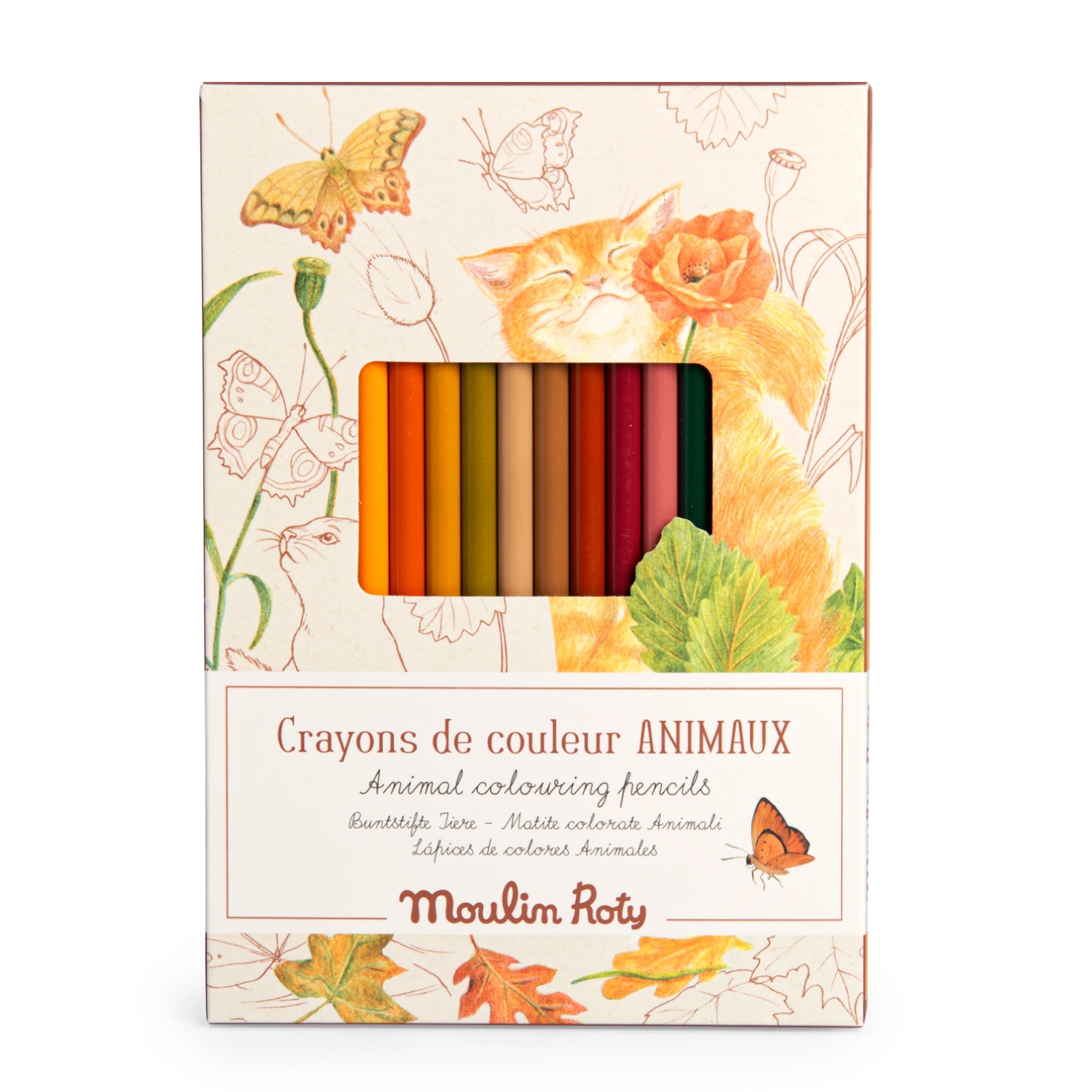 Matite colorate + carte, Animali