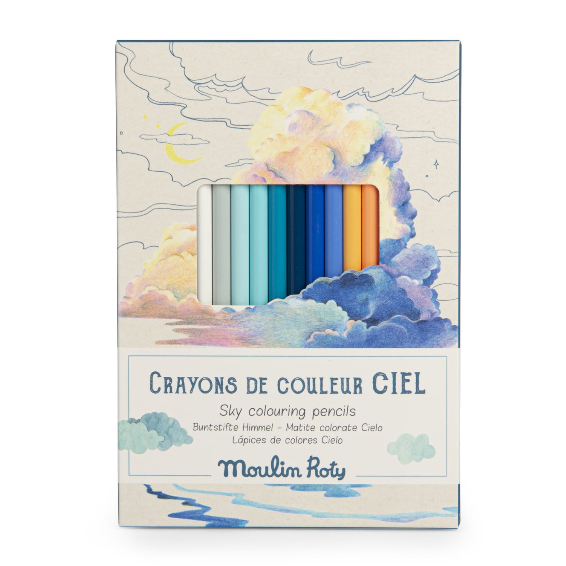 Matite colorate + carte, Cielo