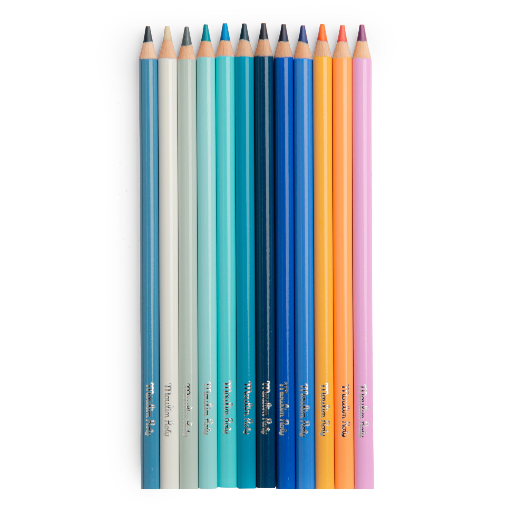 Colored pencils + papers, Sky