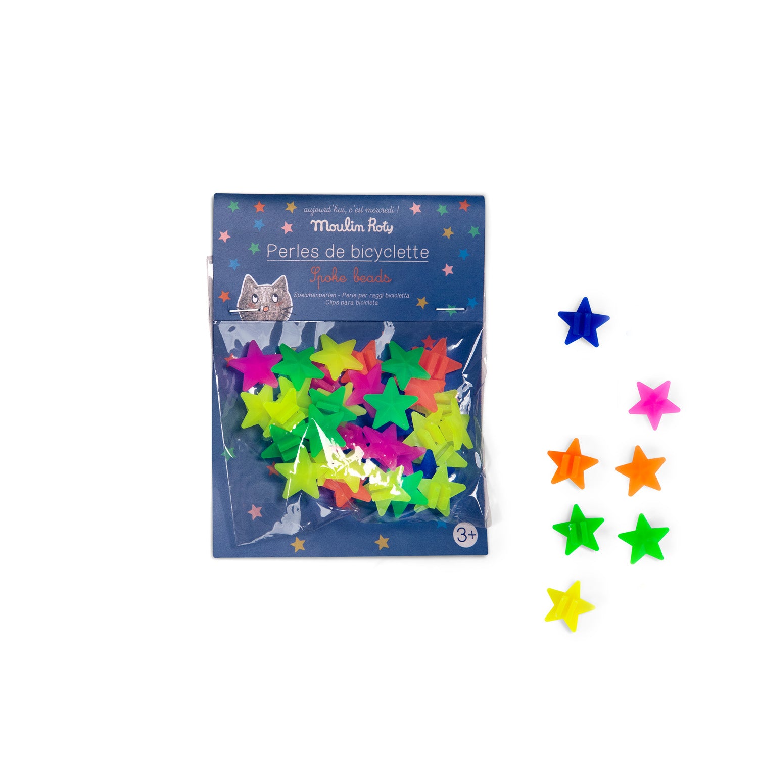 Perle per raggi bicicletta bambini - Stelle | Moulin Roty