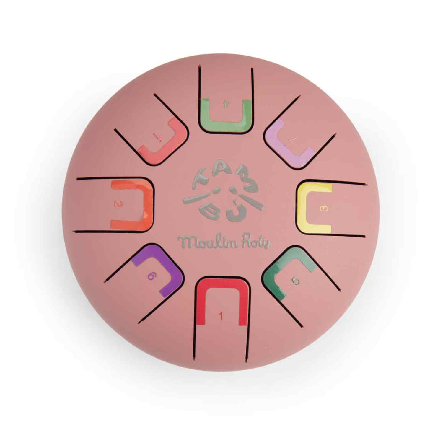 Small drum with pink metal tongues, Tambù