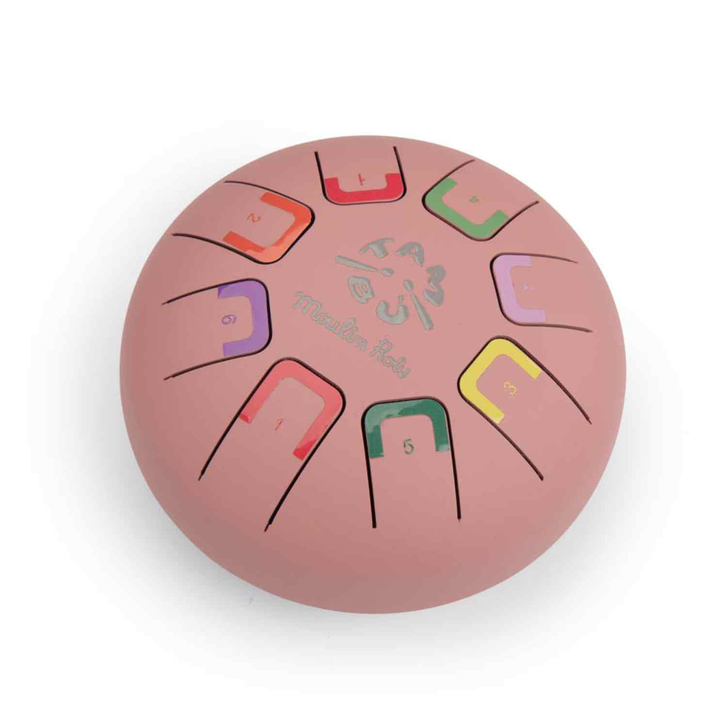 Small drum with pink metal tongues, Tambù