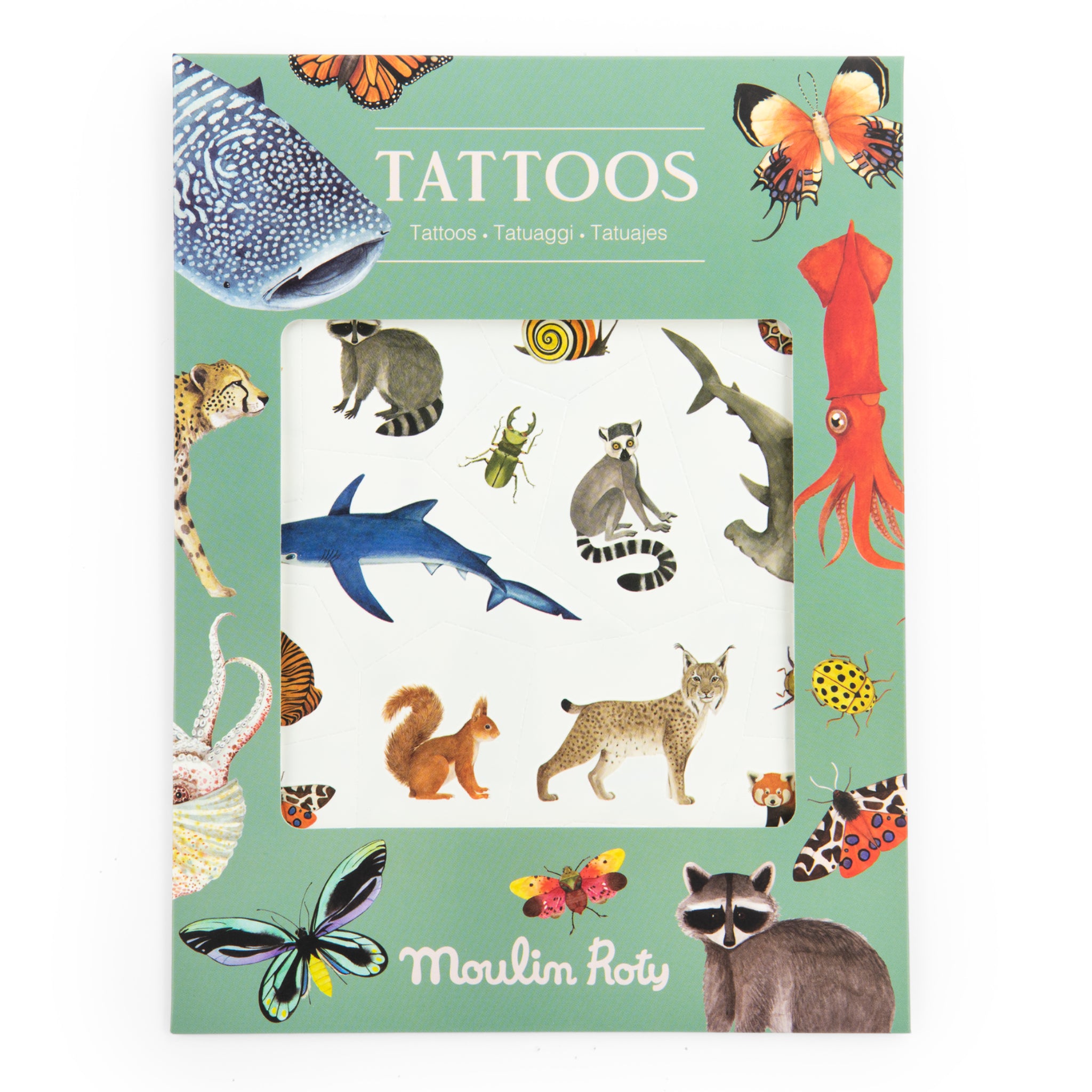 Tatuaggi temporanei, Animali del mondo