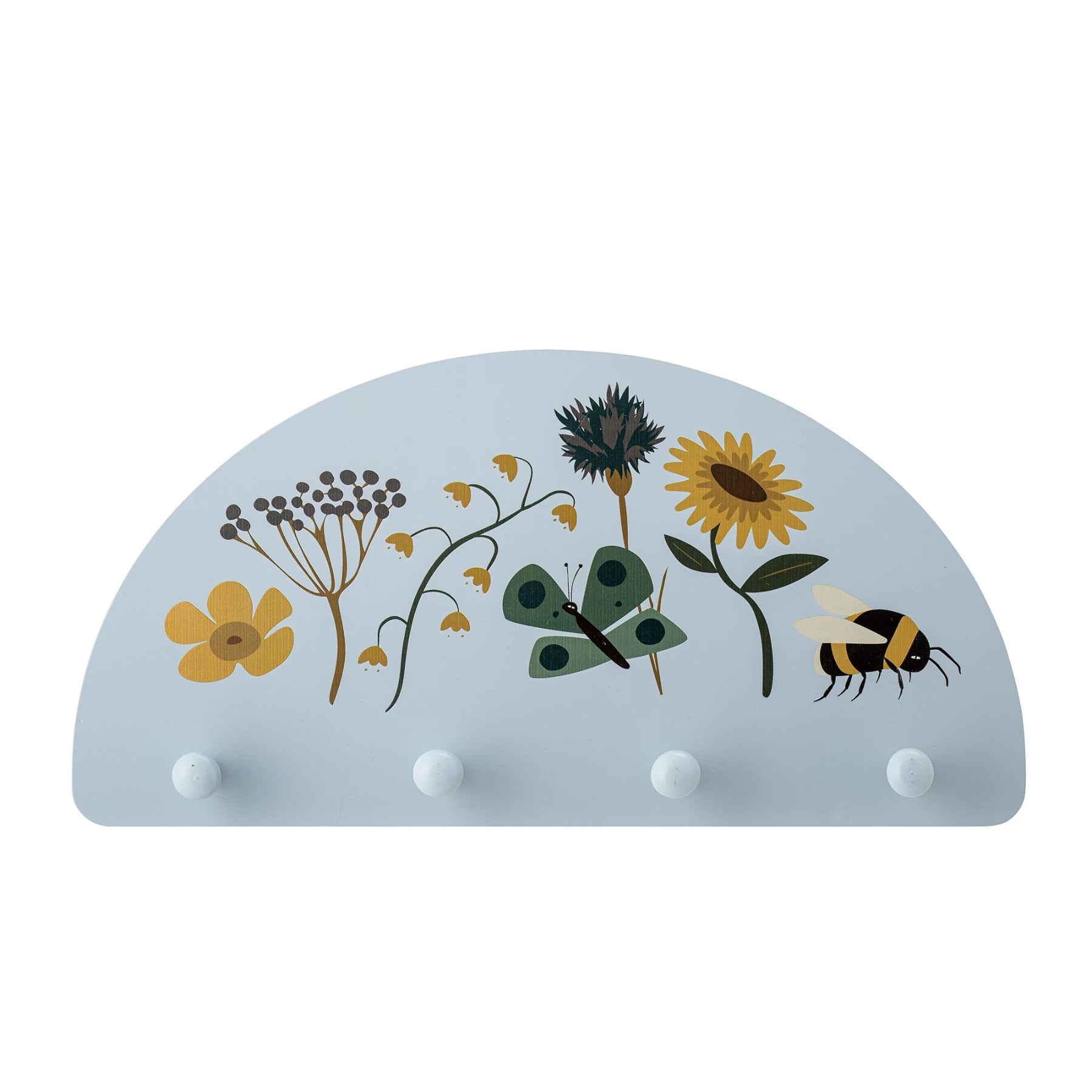 bloomingville plant hanger Juliana blue wooden flower coat hanger