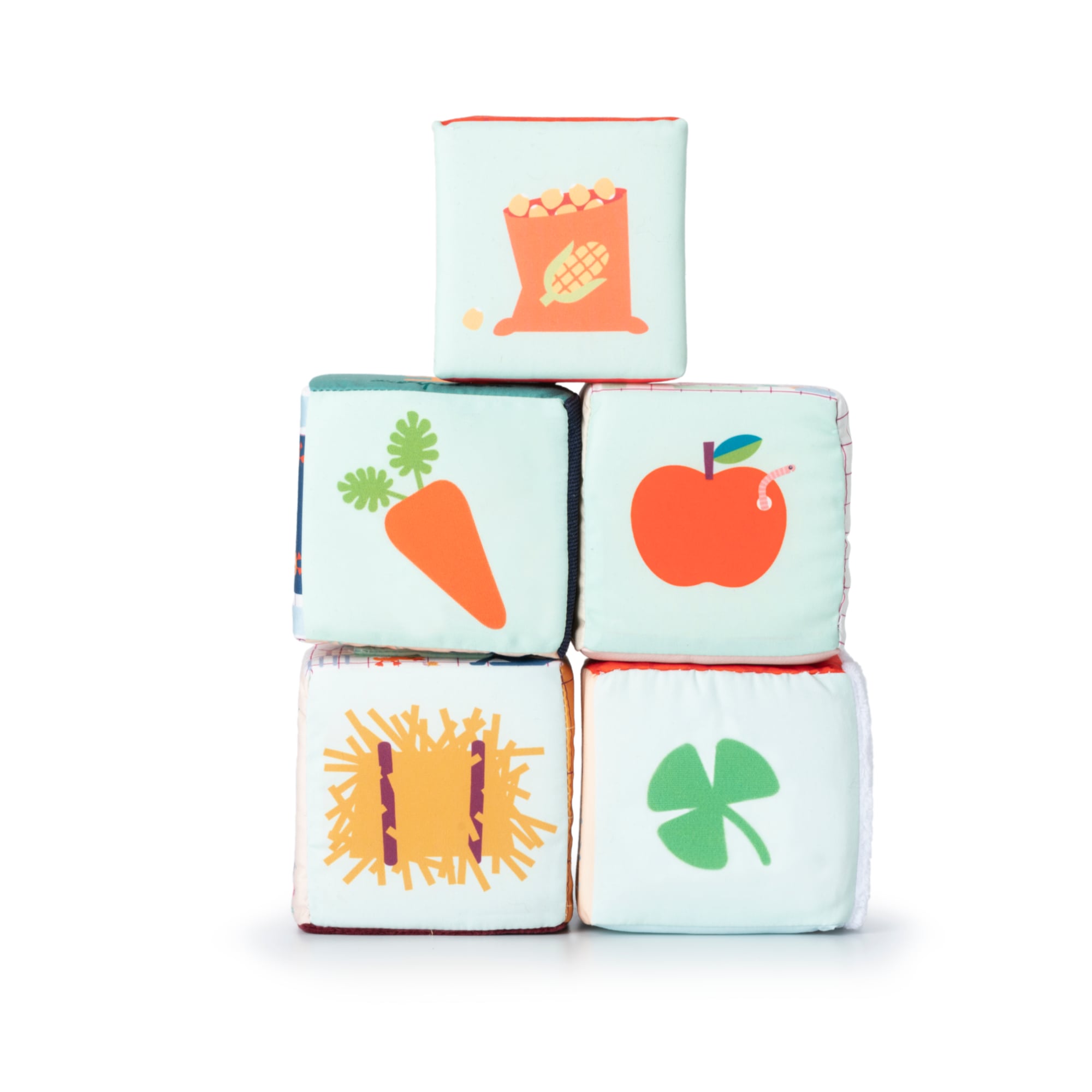 Soft stacking cubes, The farm