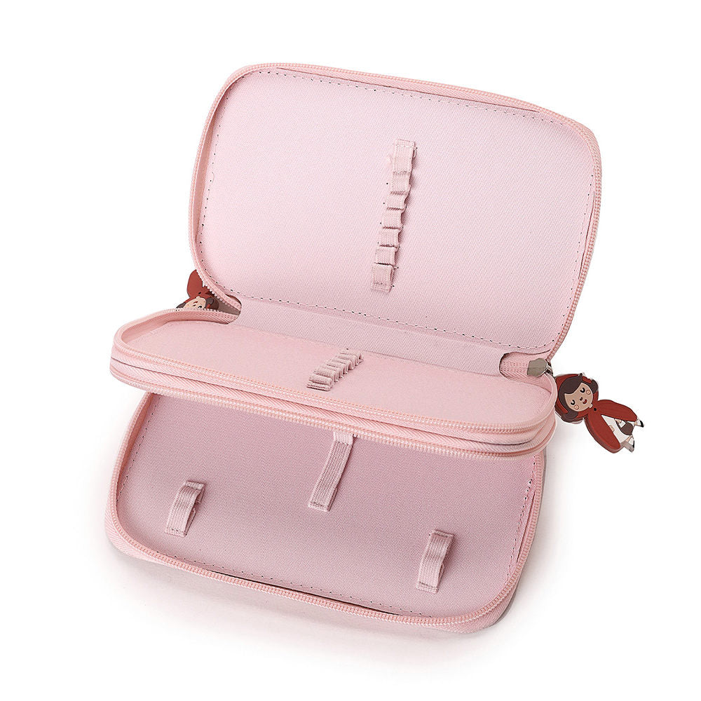 Pencil case double compartment, Little Red