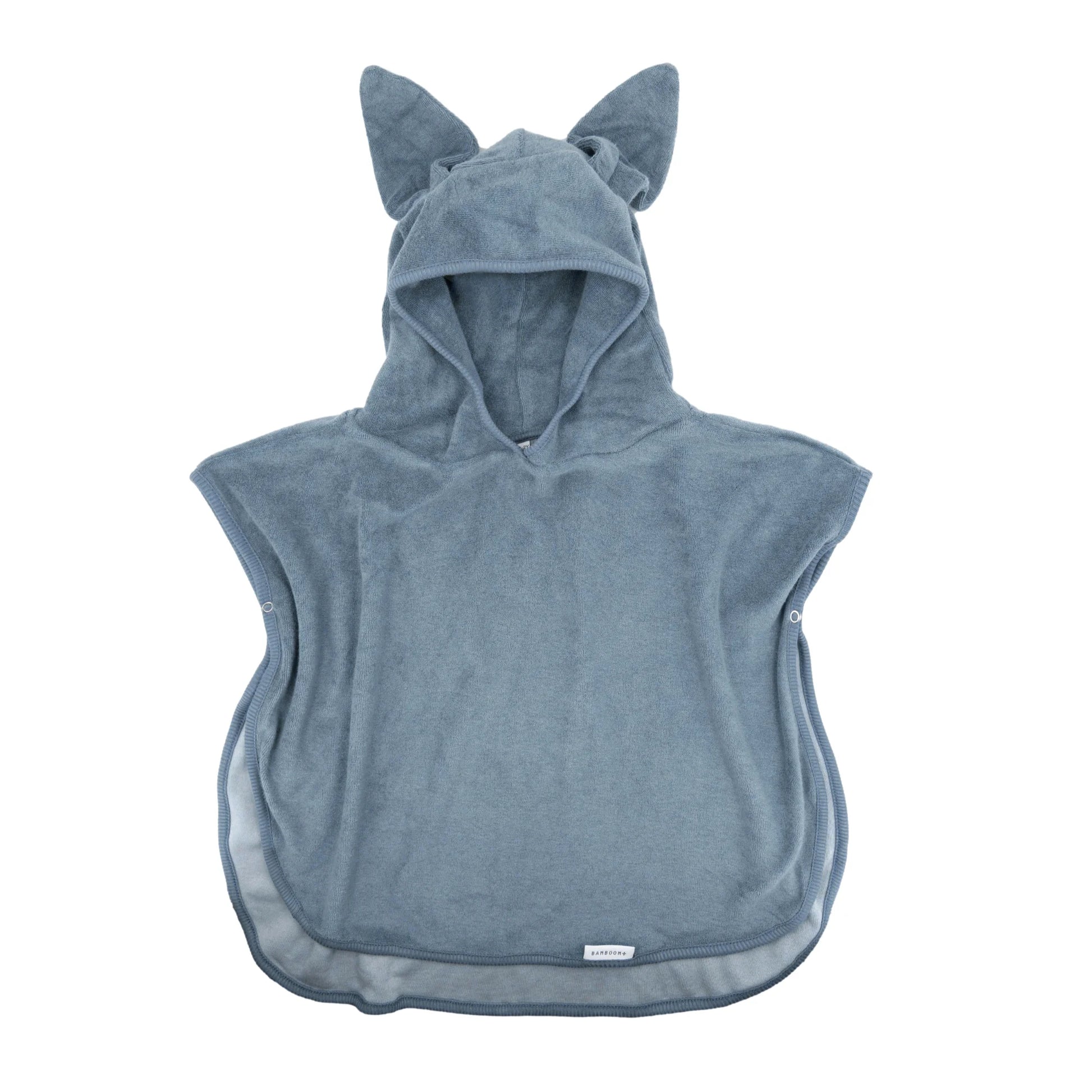 Poncho estivo in microspugna di bambù bio, Blu | Bamboom