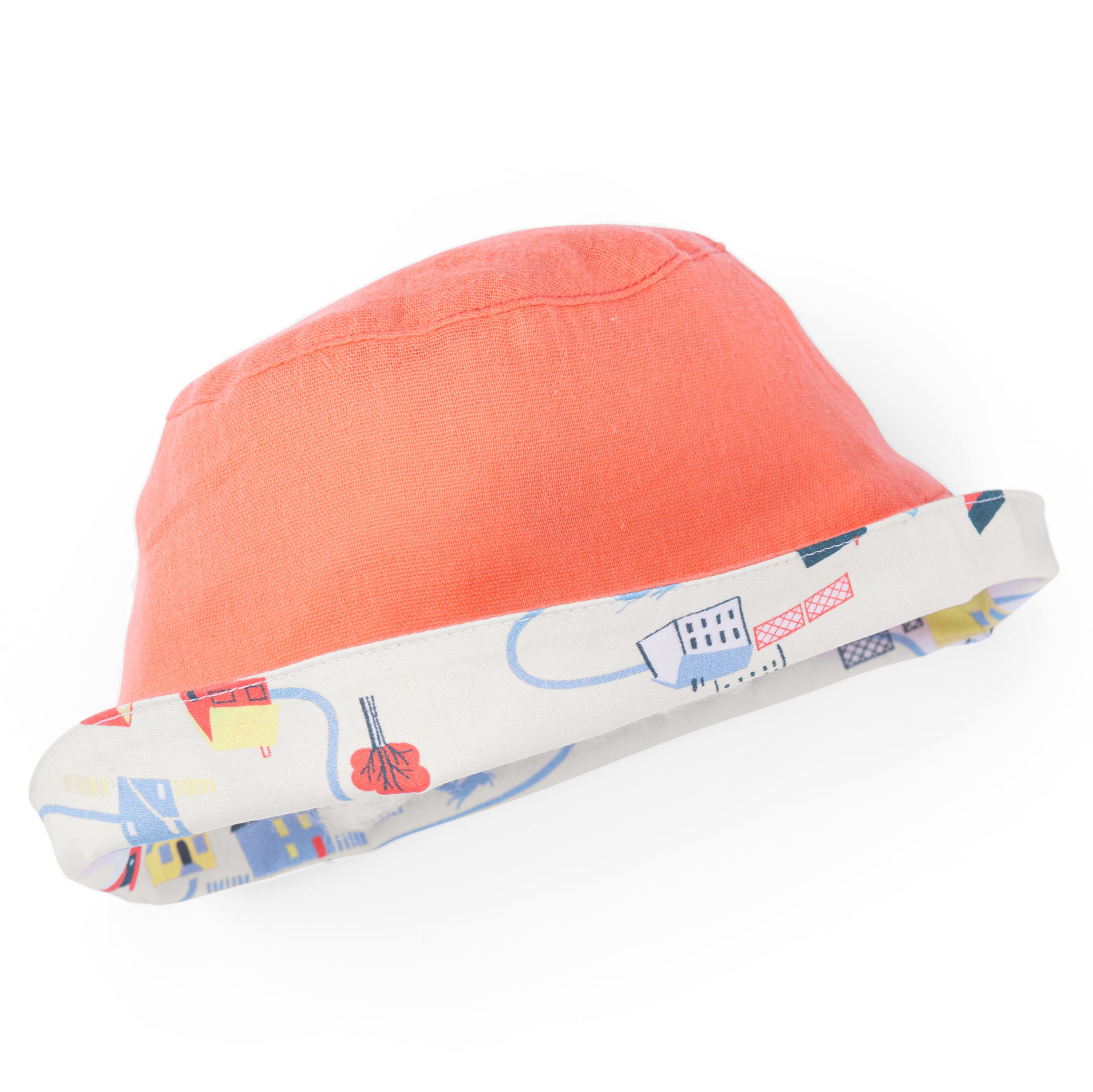 Reversible coral hat, Lys