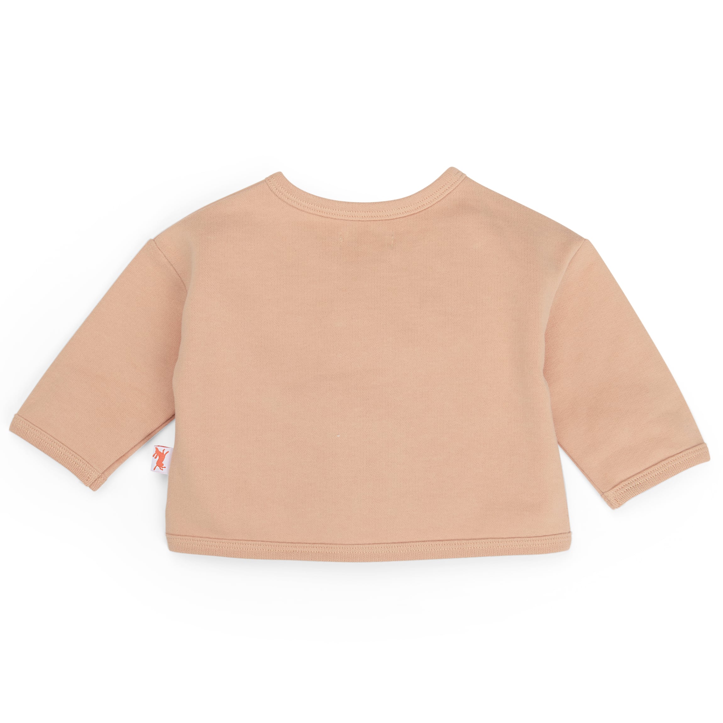 Lightweight peach fleece cardigan, Loic