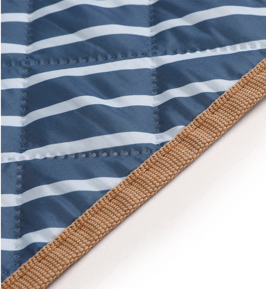 Coperta idrorepellente Picnic 140x170cm, Righe blu