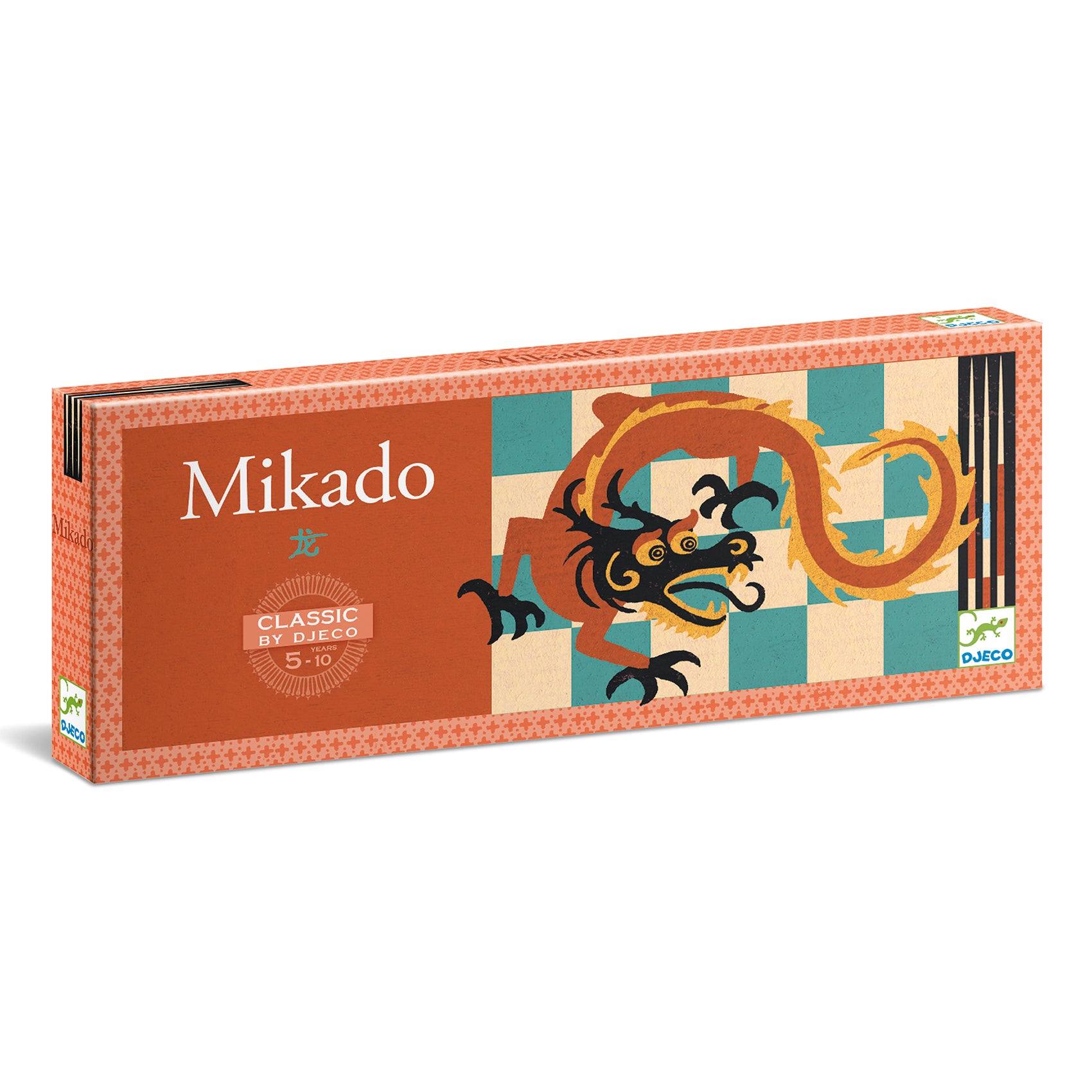 Mikado in legno con la scatola personalizzata Mikado in legno con la scatola personalizzata