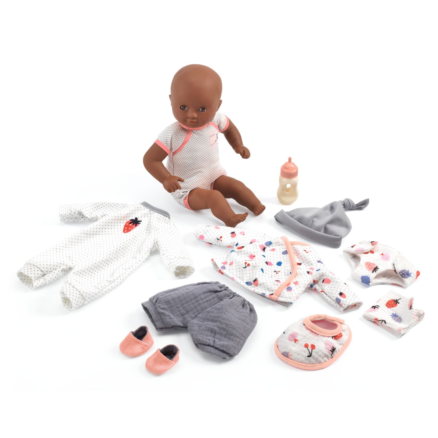 Baby Doll, Suitcase and Accessories, Pomea Cerise