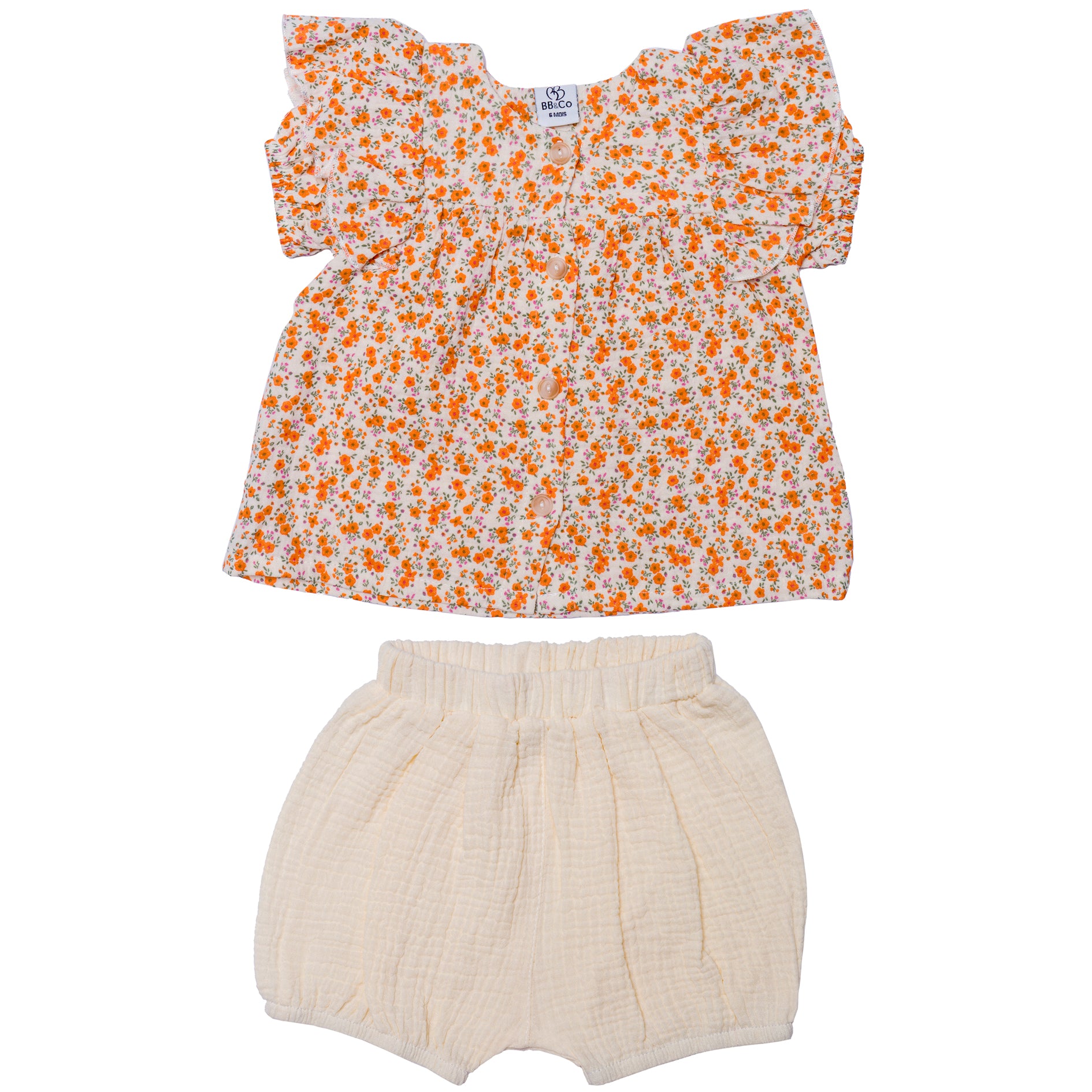 Liberty blouse and diaper cover set