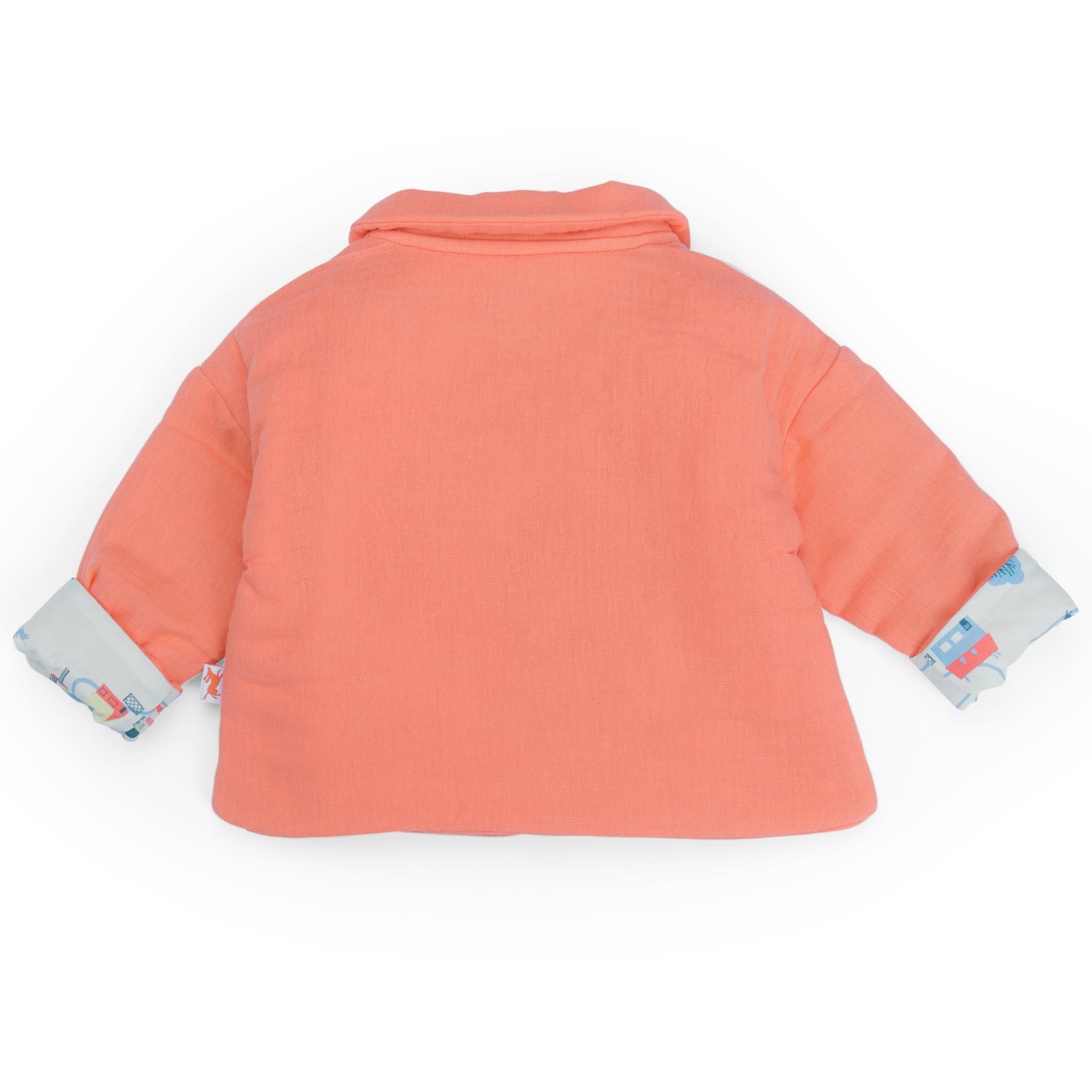 Coral Cotton Muslin Lightweight Jacket, Litchi