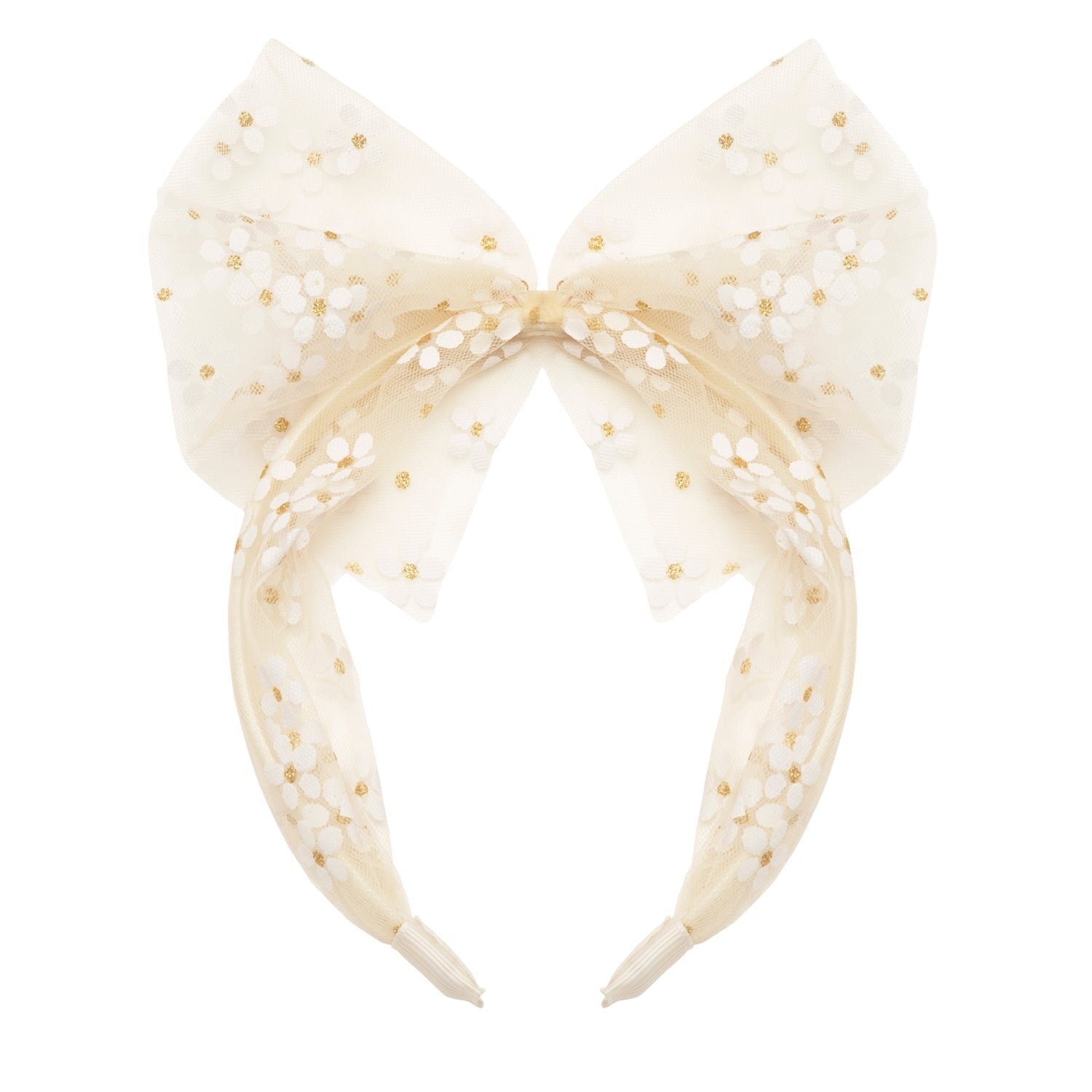 Headband with tulle bow Margherite