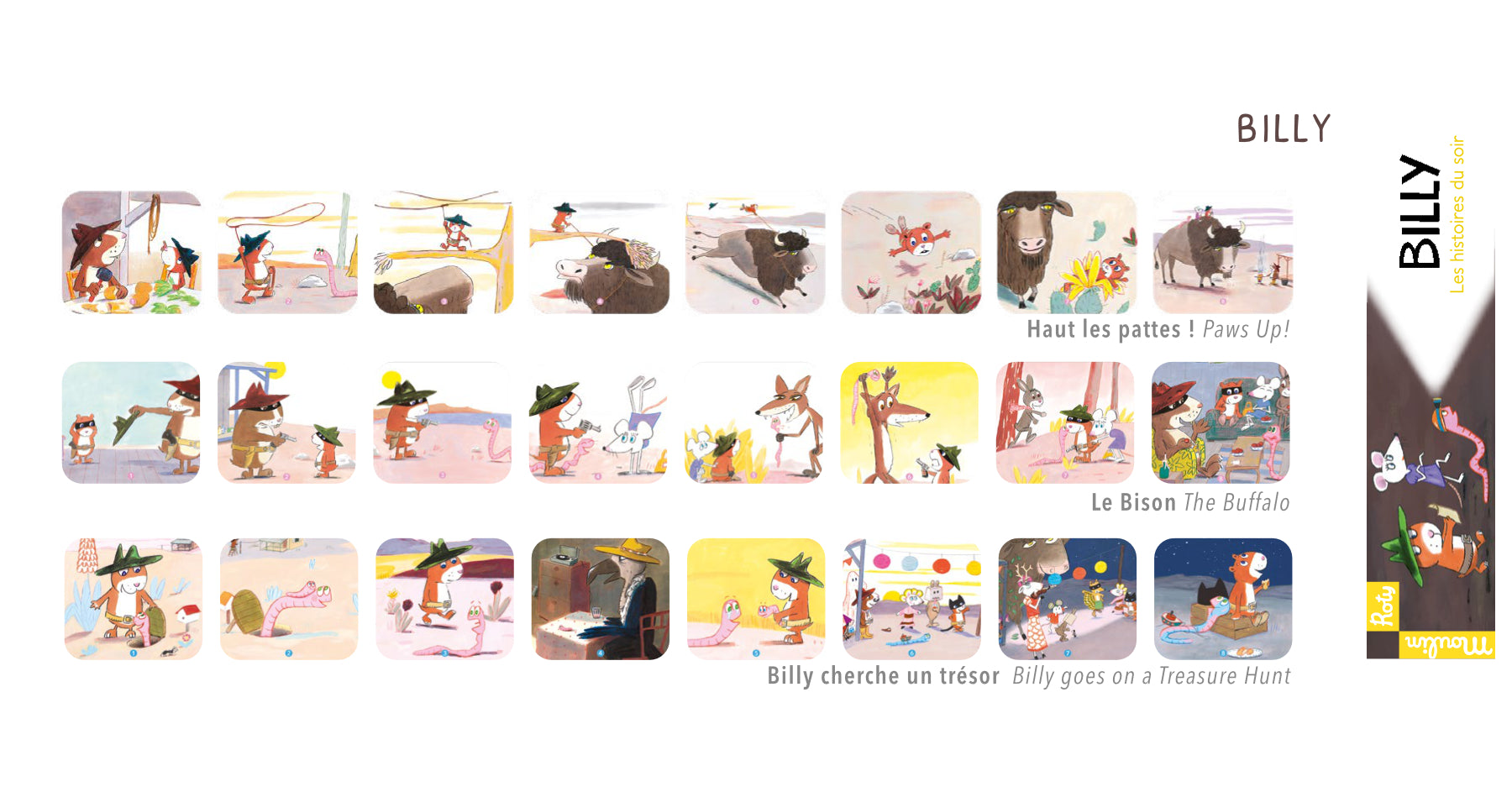 Box of 3 discs for lamp projects stories, Billy