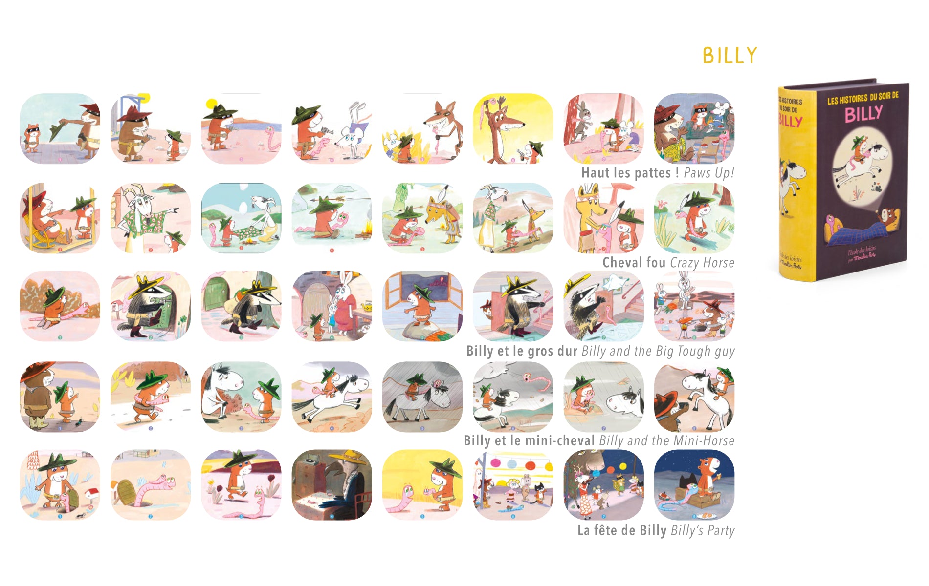 Lamp box set that projects stories, Billy