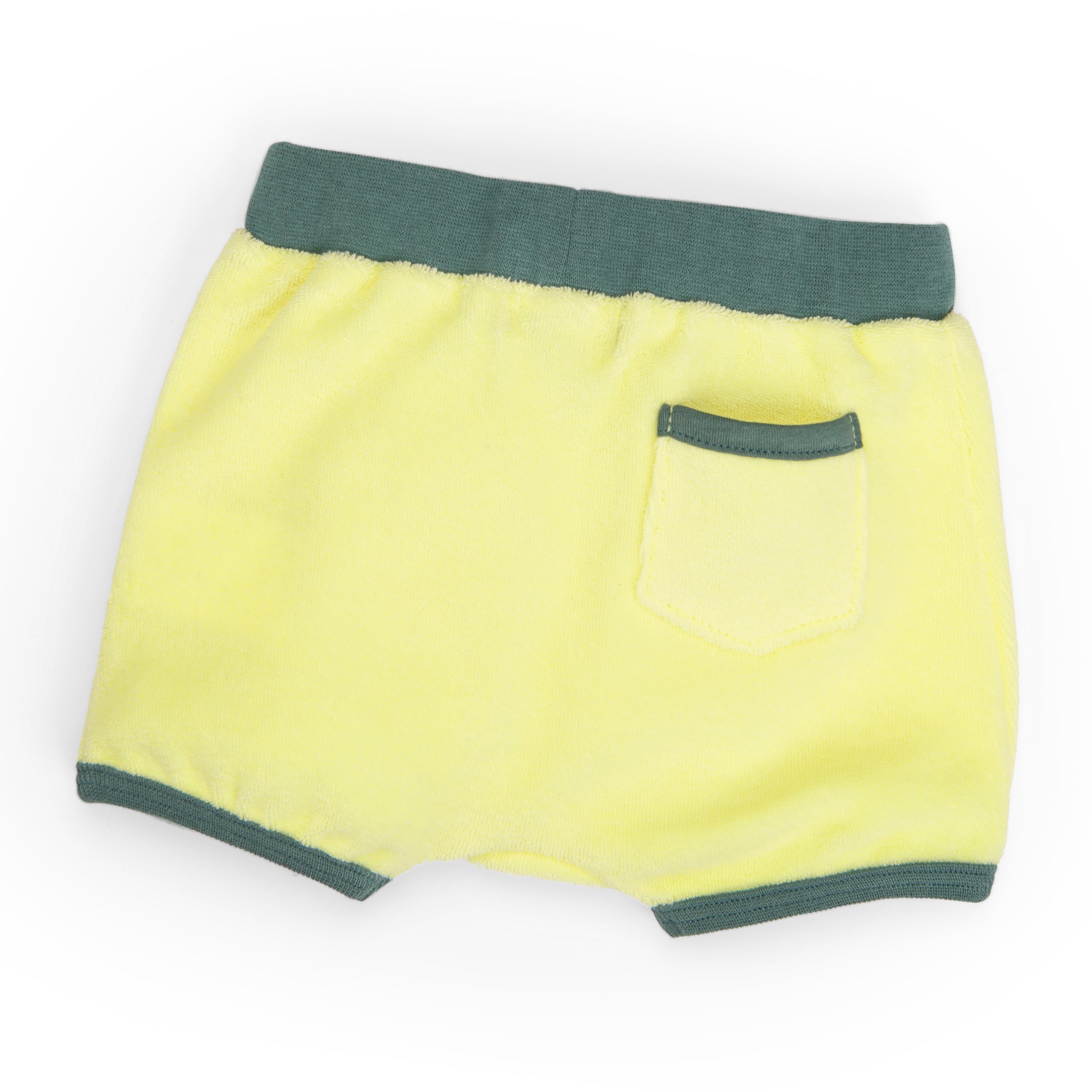 Yellow terry shorts, Liam