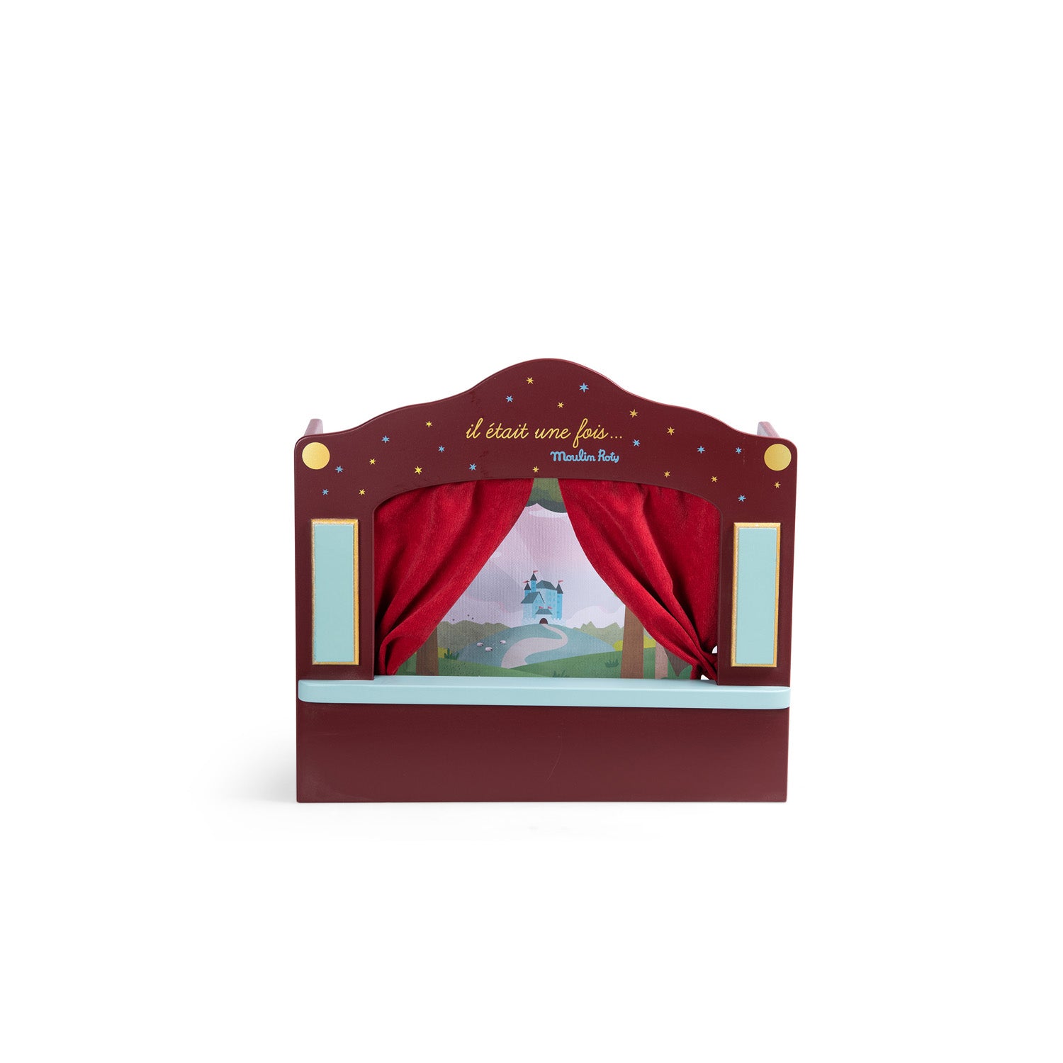 Piccolo teatrino rosso delle marionette