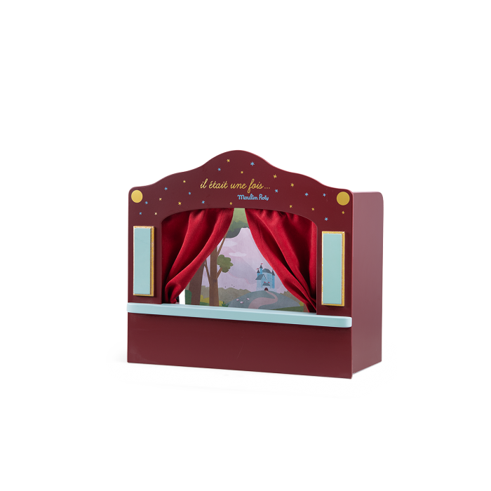 Piccolo teatrino rosso delle marionette