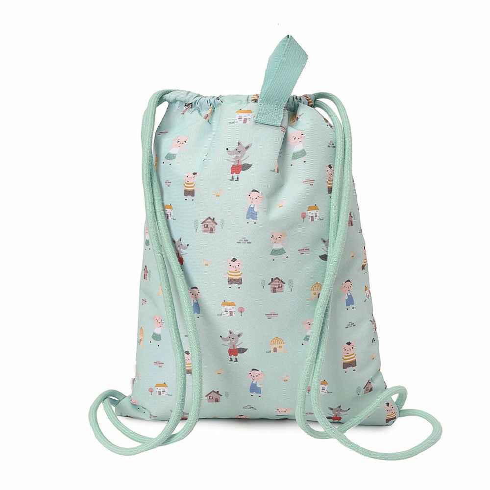 Sacca sportiva impermeabile, Three little pigs
