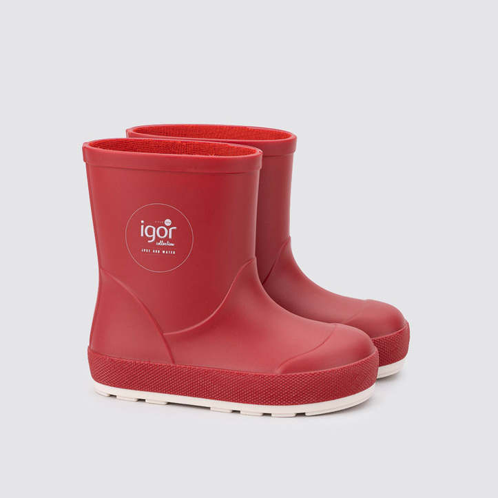 Red Rubber Rain Boots