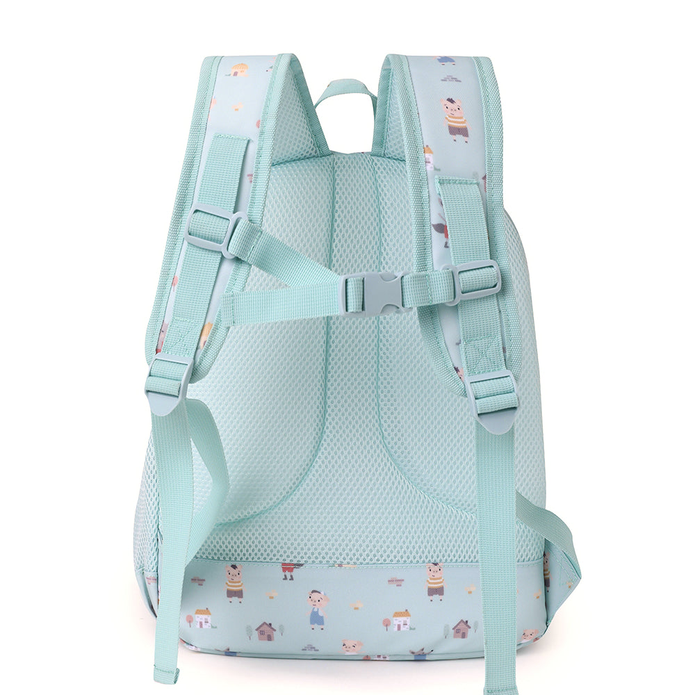Backpack A4 water-resistant, Three little pigs