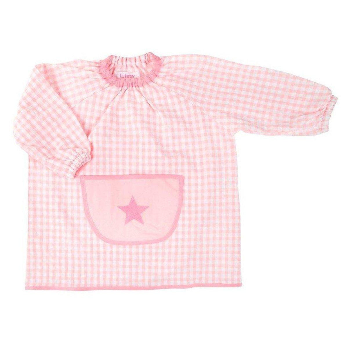 Grembiulino vichy stella, Rosa