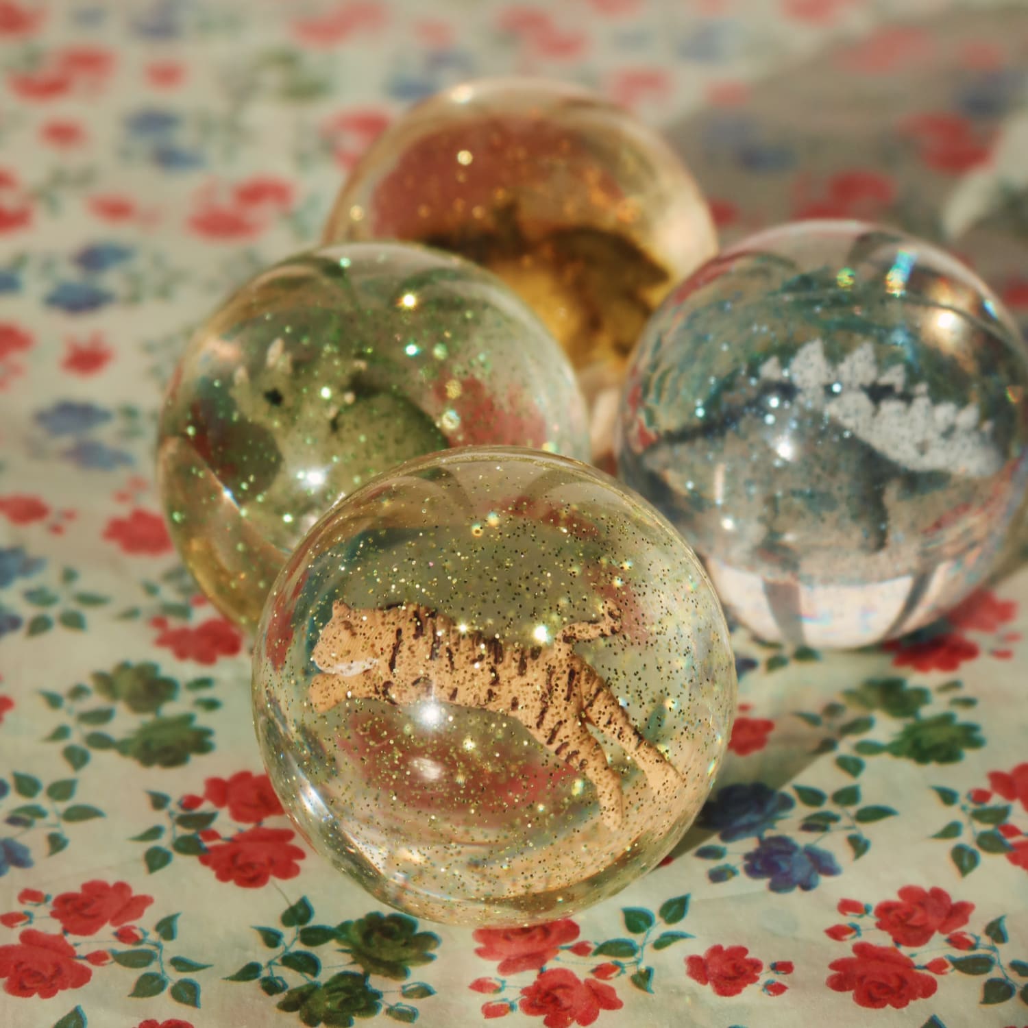Bouncing Ball, Set of 2 - Lemon and Tiger
