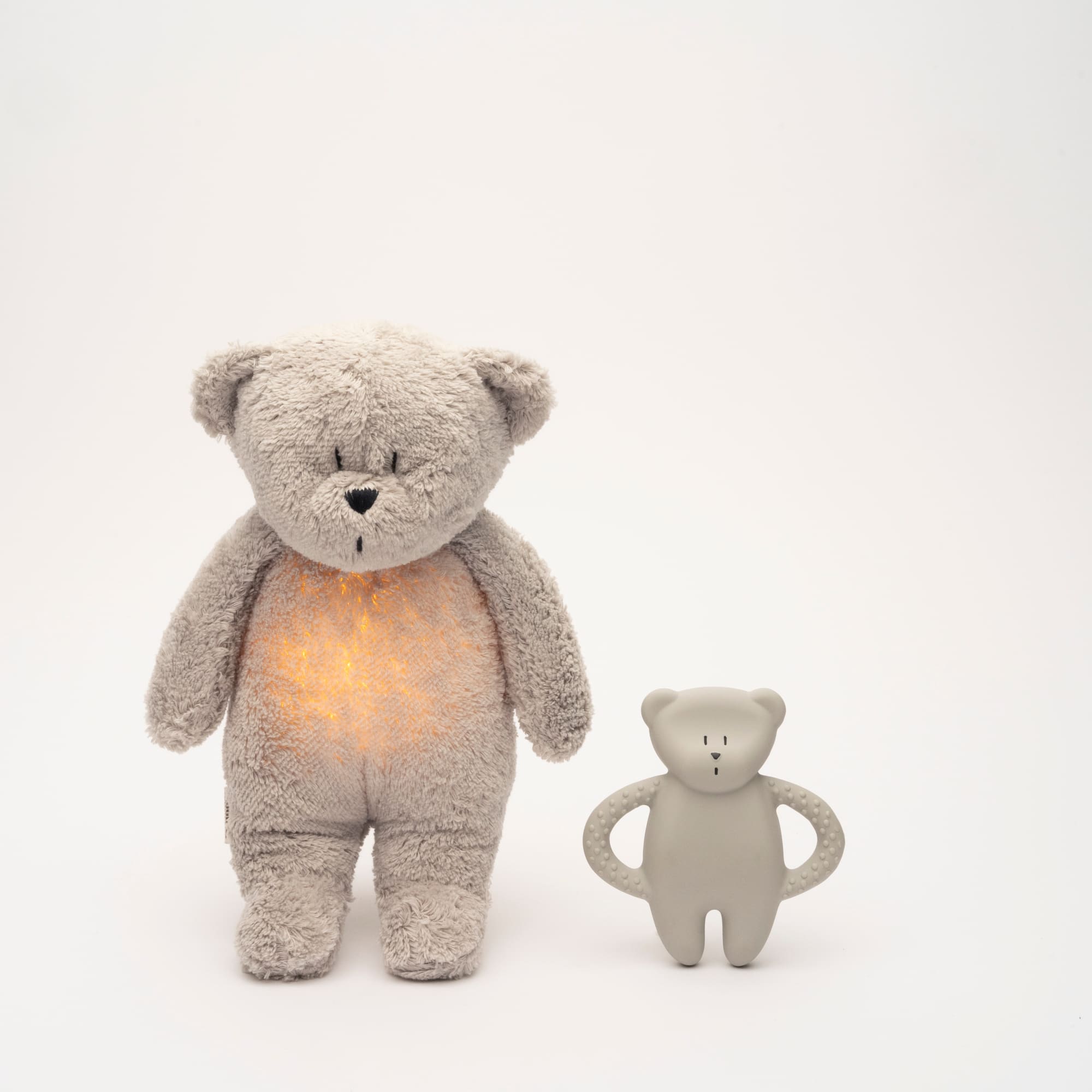 Organic Natural Rubber Teether, Moonie Gray