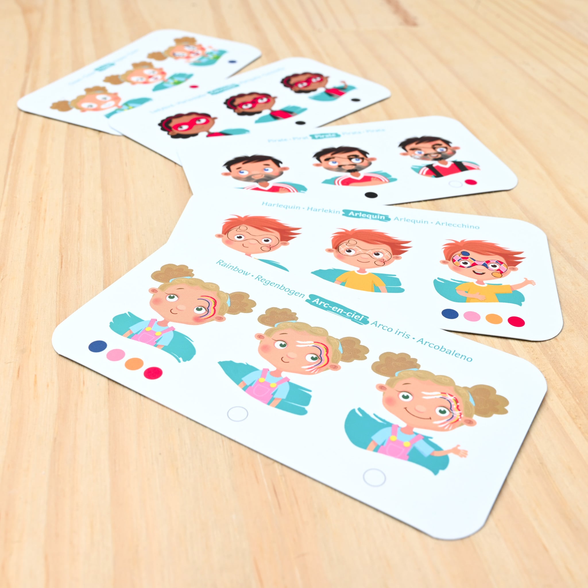 Colori bio face painting per bambini 6 colori, Arcobaleno | Namaki