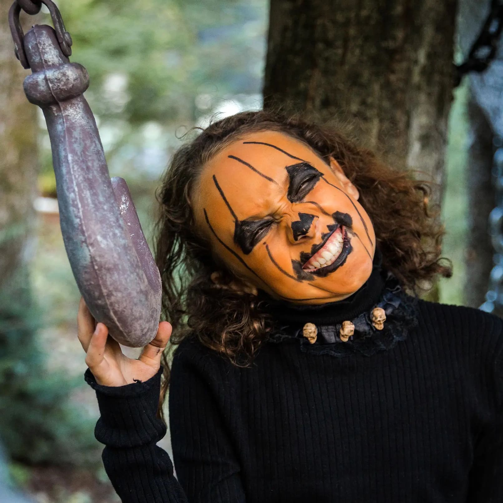 Organic Face Painting Colors for Kids 3 Colors, Pumpkin and Skeleton