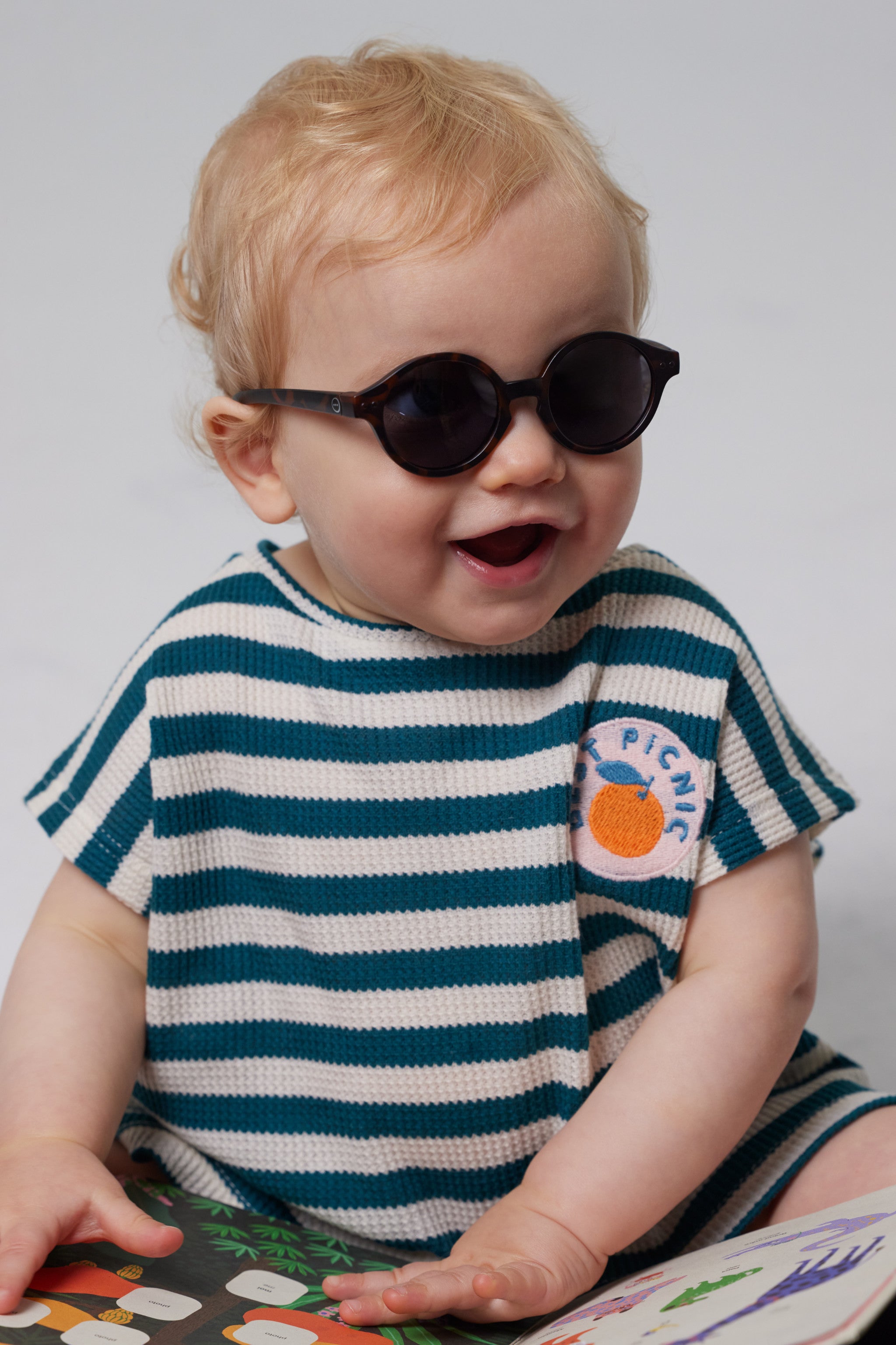 Polarized and flexible sunglasses 9-36 months, Iconic Tortoise